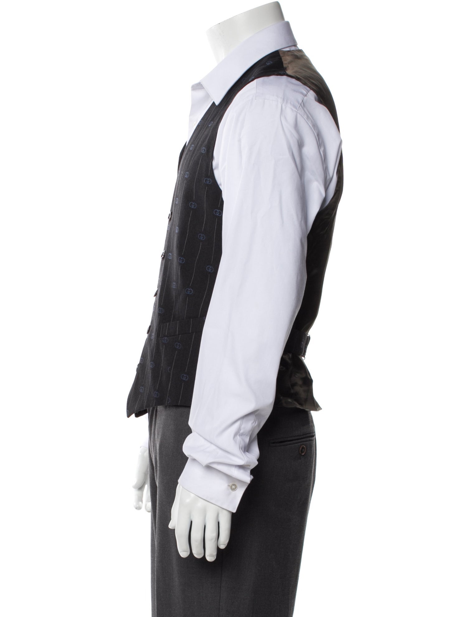 Gucci Wool Striped Suit Vest w/ Tags