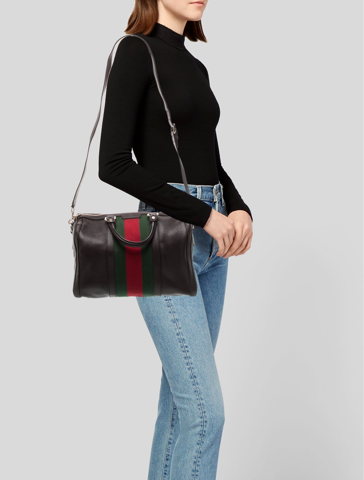 Gucci Web Web Boston Medium