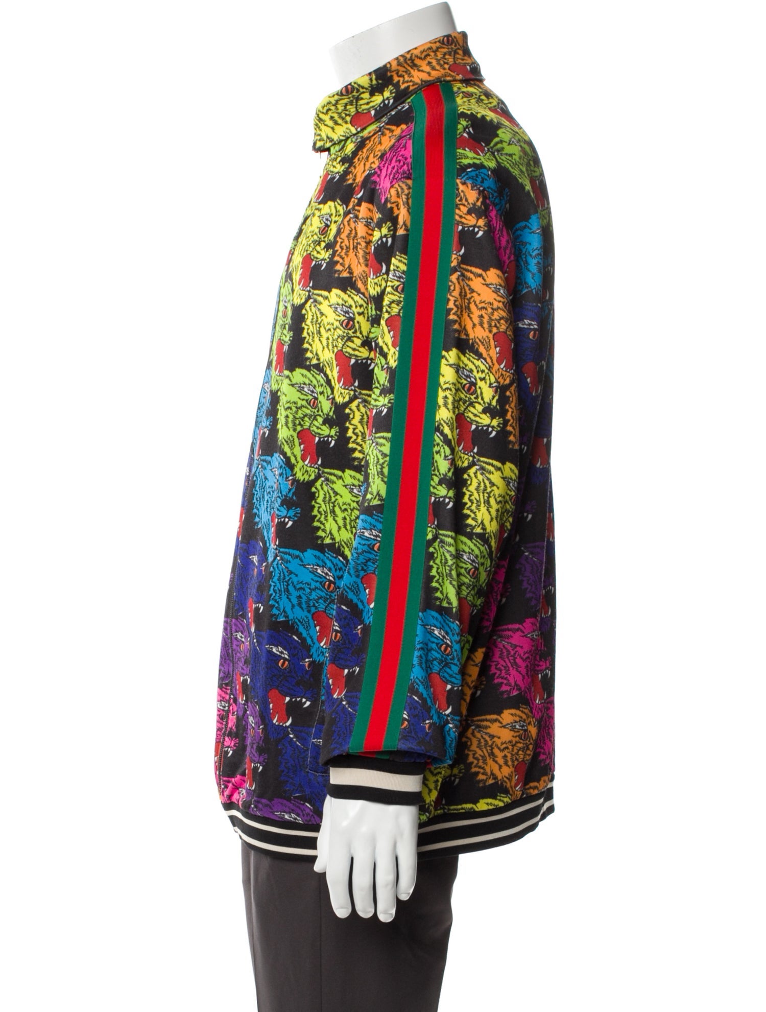 Gucci Web Accent Printed Windbreaker