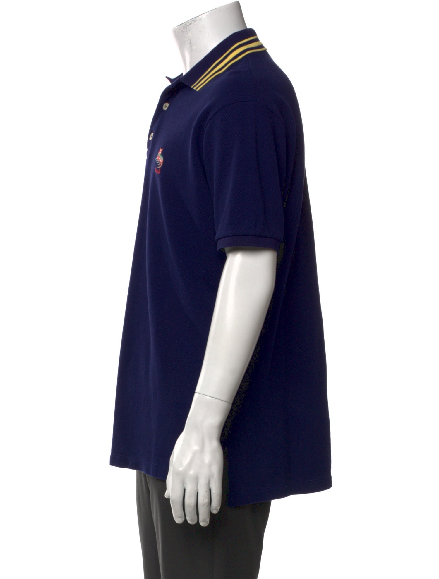 Gucci Web Accent Striped Polo Shirt