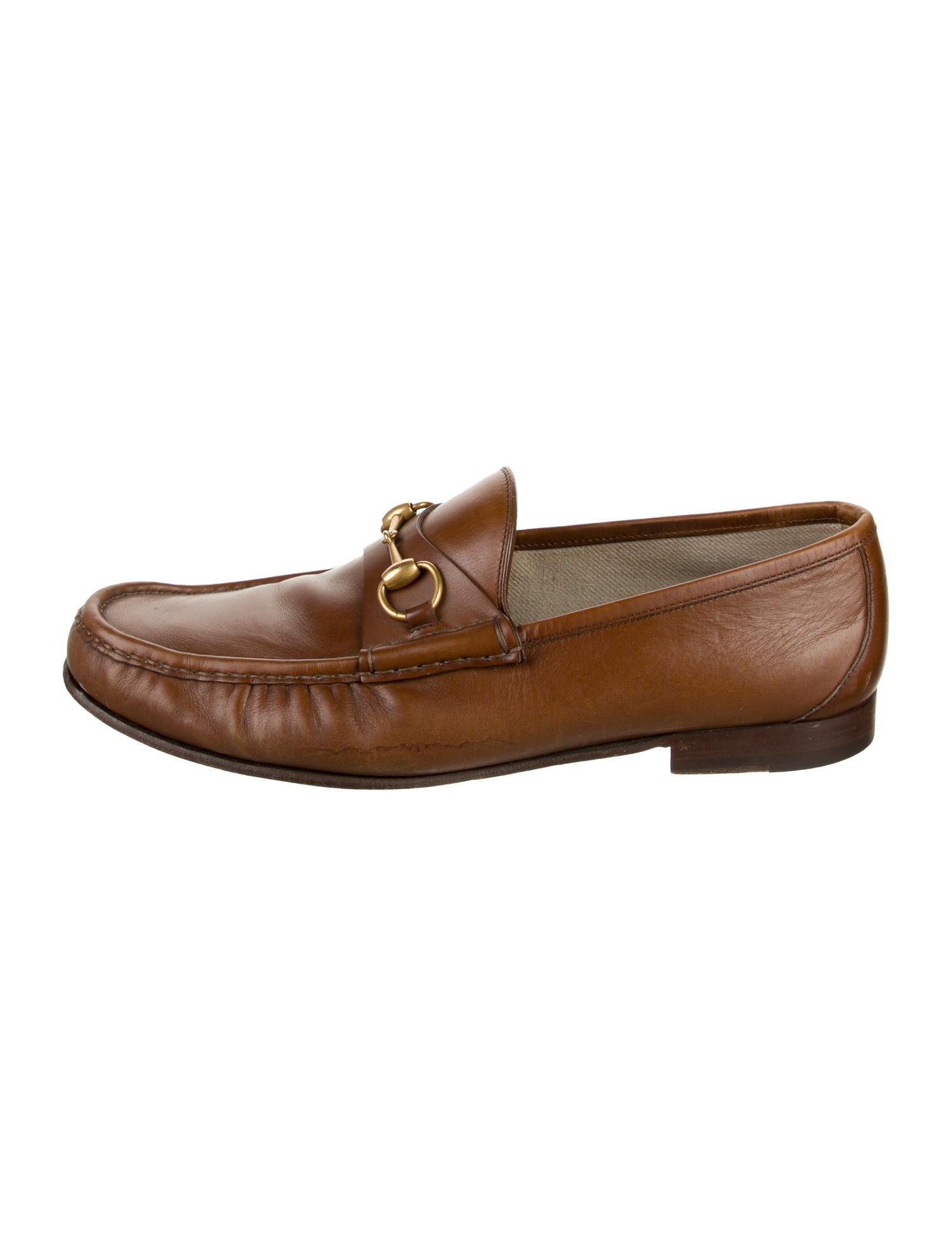 Gucci Horsebit Accent Leather Dress Loafers