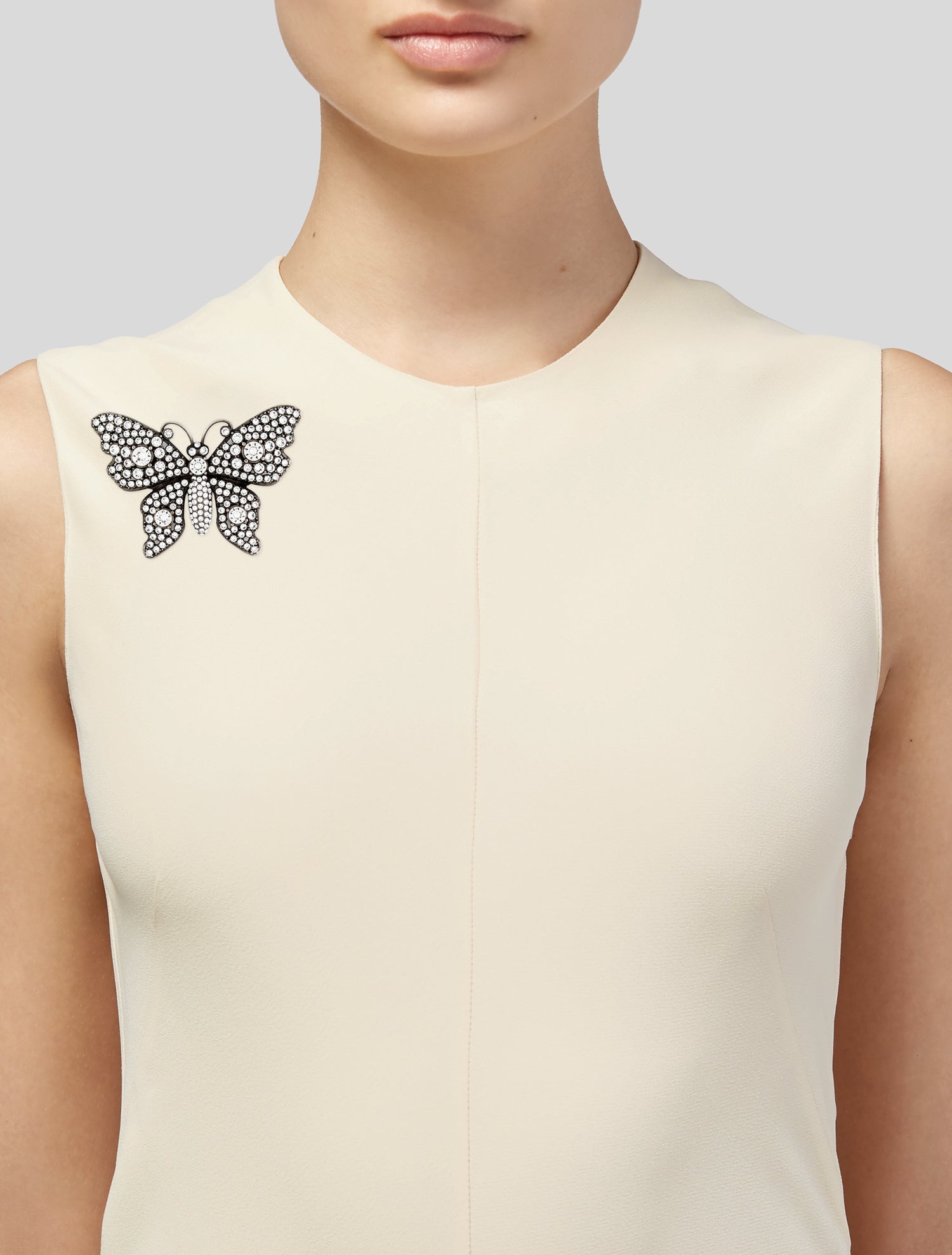 Gucci Crystal Butterfly Pin Brooch