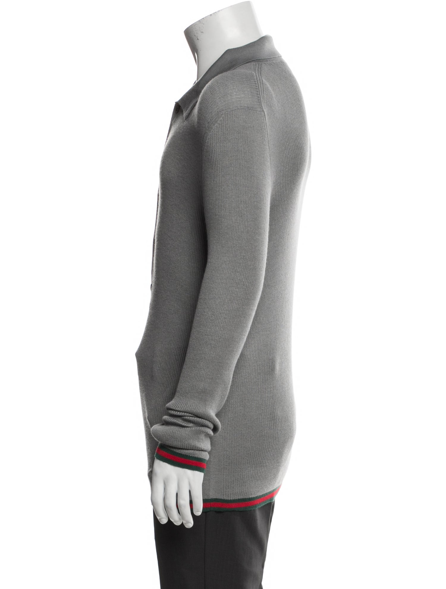 Gucci Cashmere Collar Polo Shirt