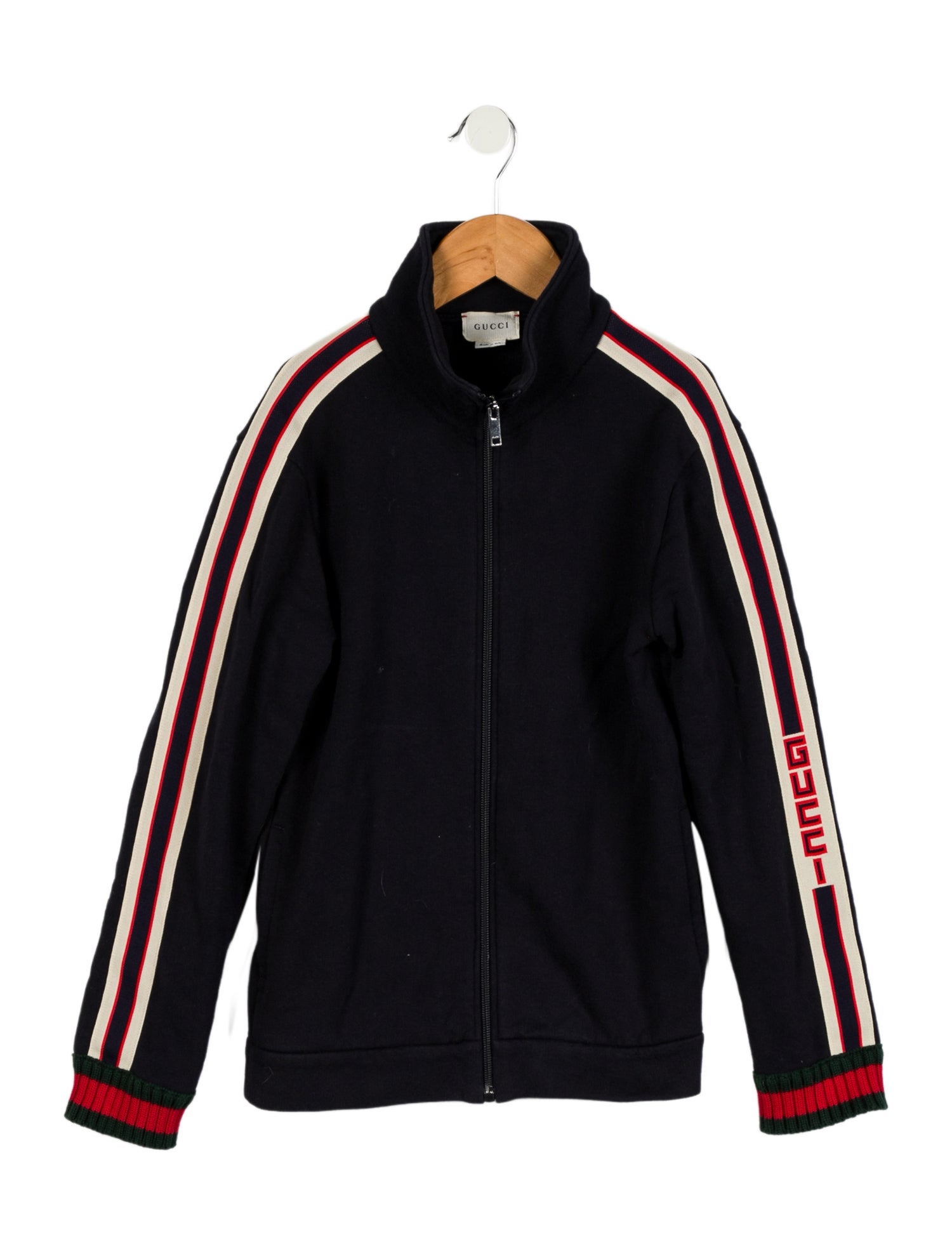 Gucci Boys' Web-Trimmed Zip Up Jacket