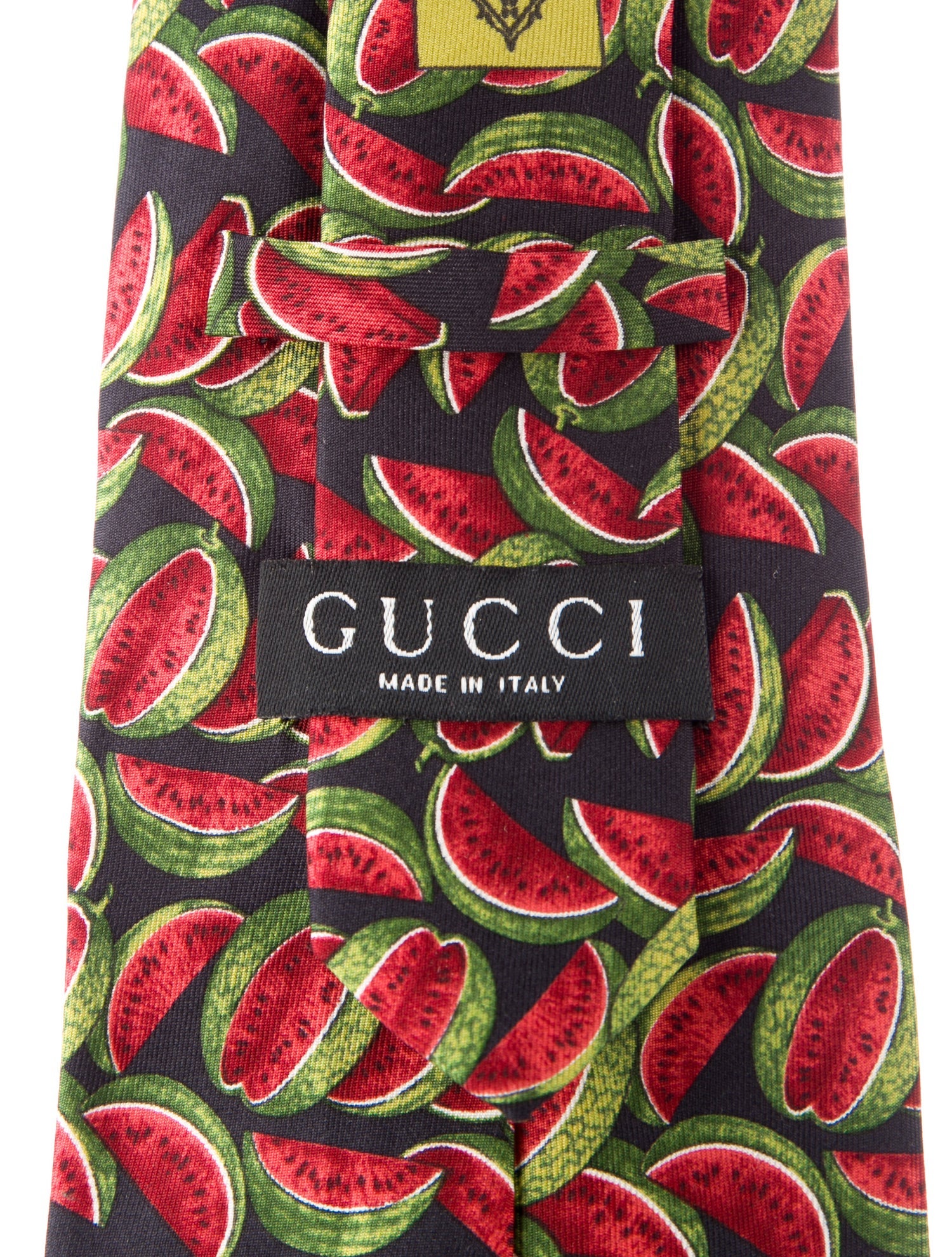 Gucci Pattern Print Silk Tie