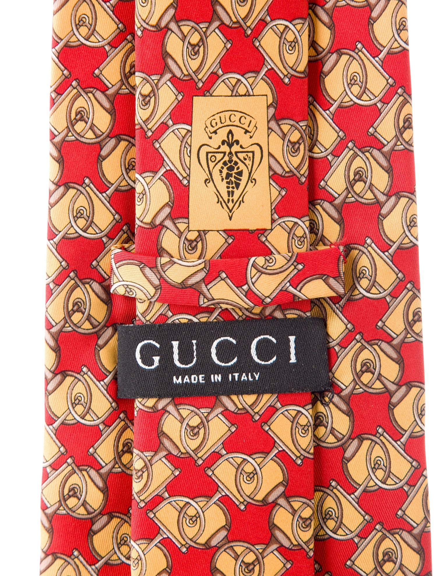 Gucci Pattern Print Silk Tie