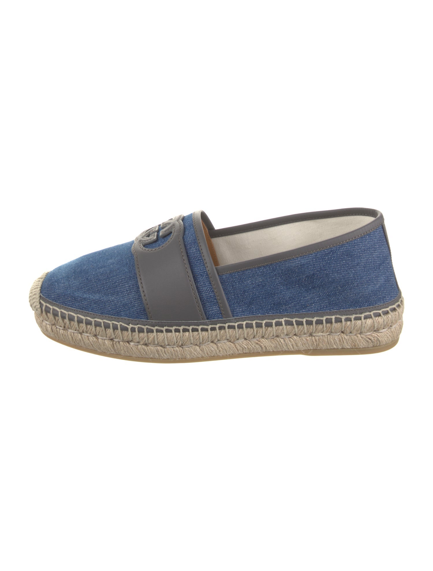 Gucci Denim Colorblock Pattern Espadrilles
