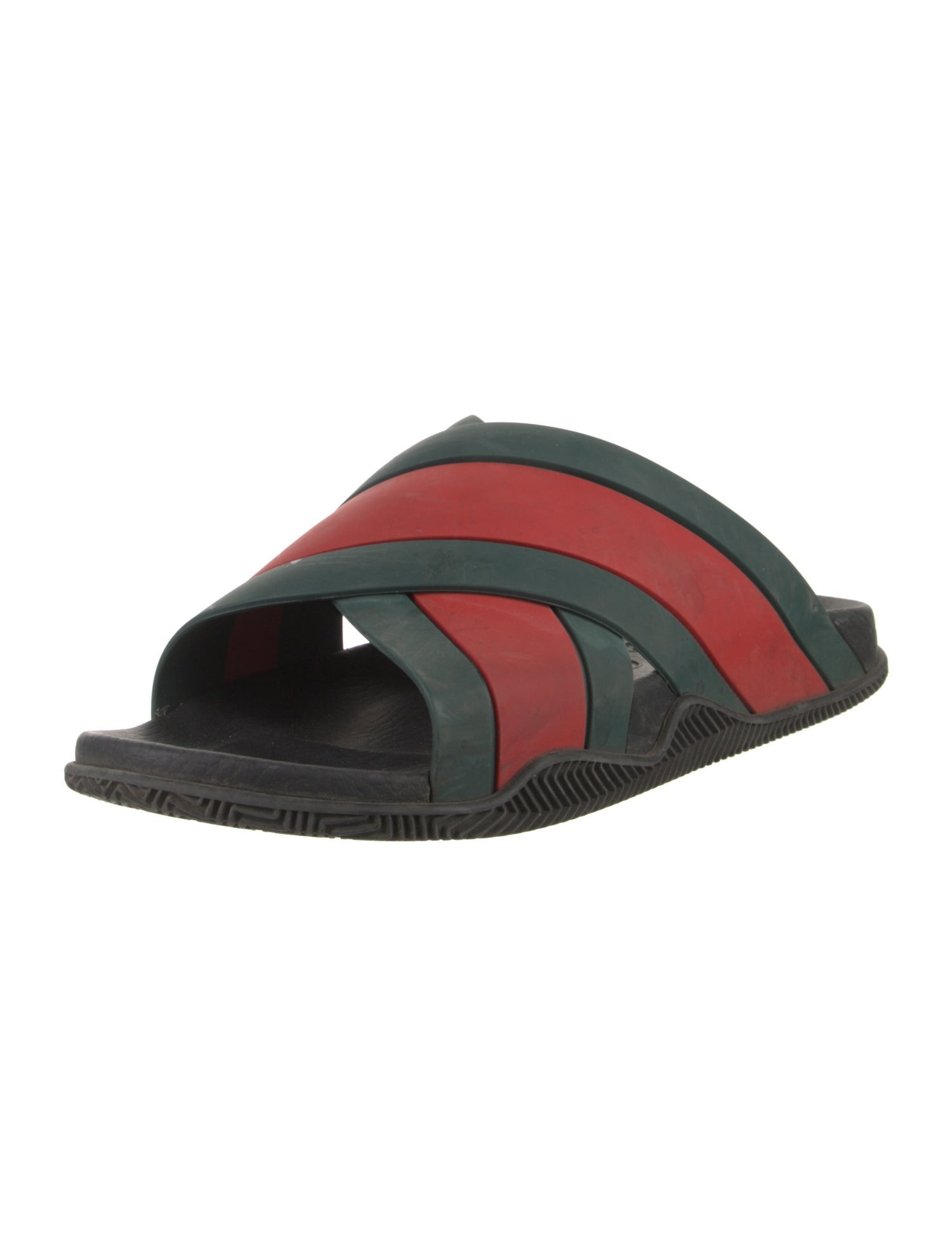 Gucci Web Accent Rubber Slides