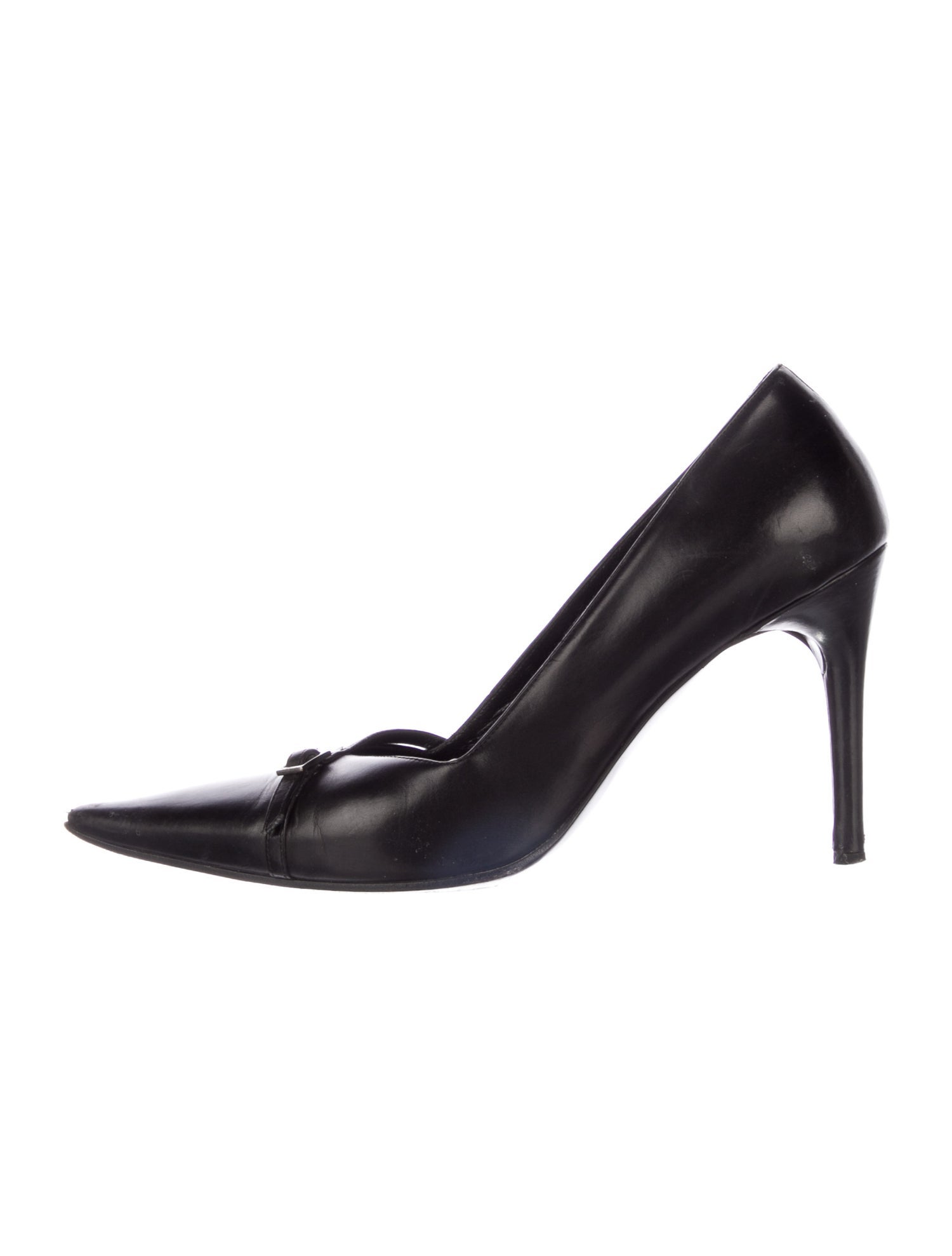 Gucci Interlocking G Logo Leather Pumps