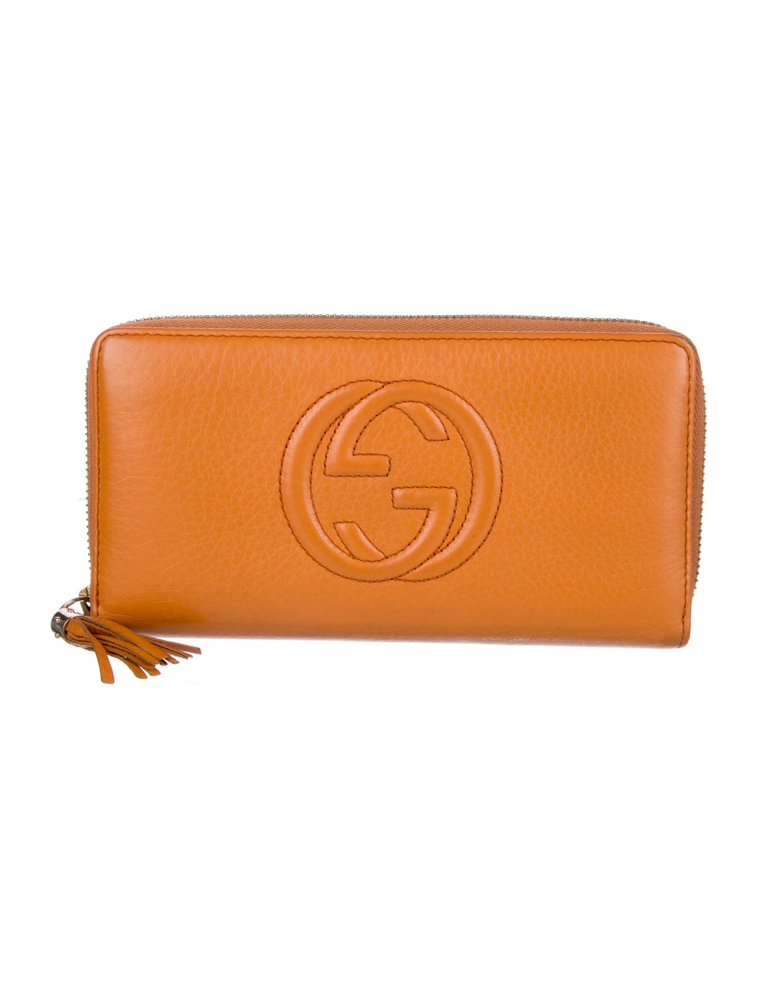 Gucci Soho Zip Continental Interlocking G Logo Continental Wallet