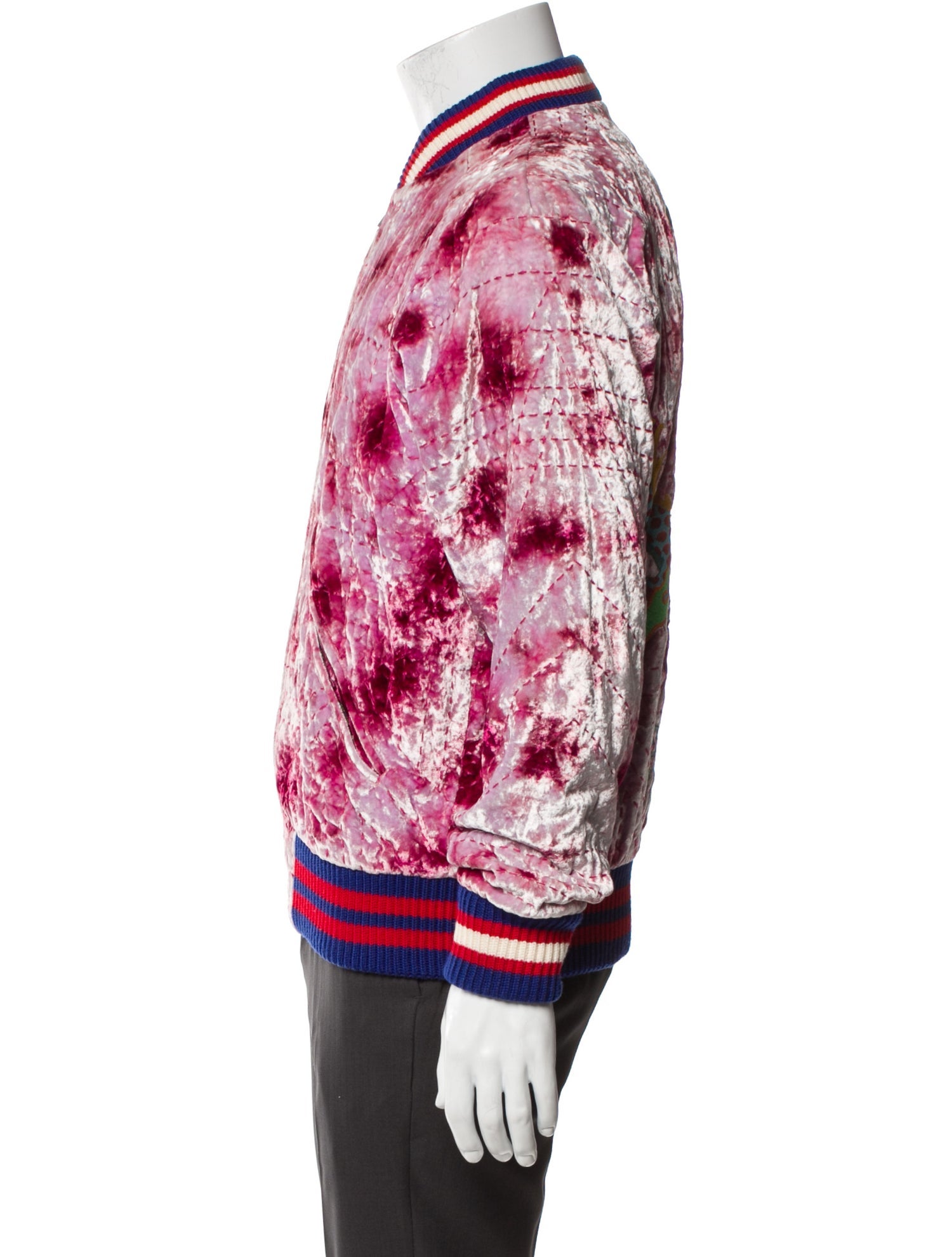 Gucci 2017 Dragon Accent Bomber Jacket