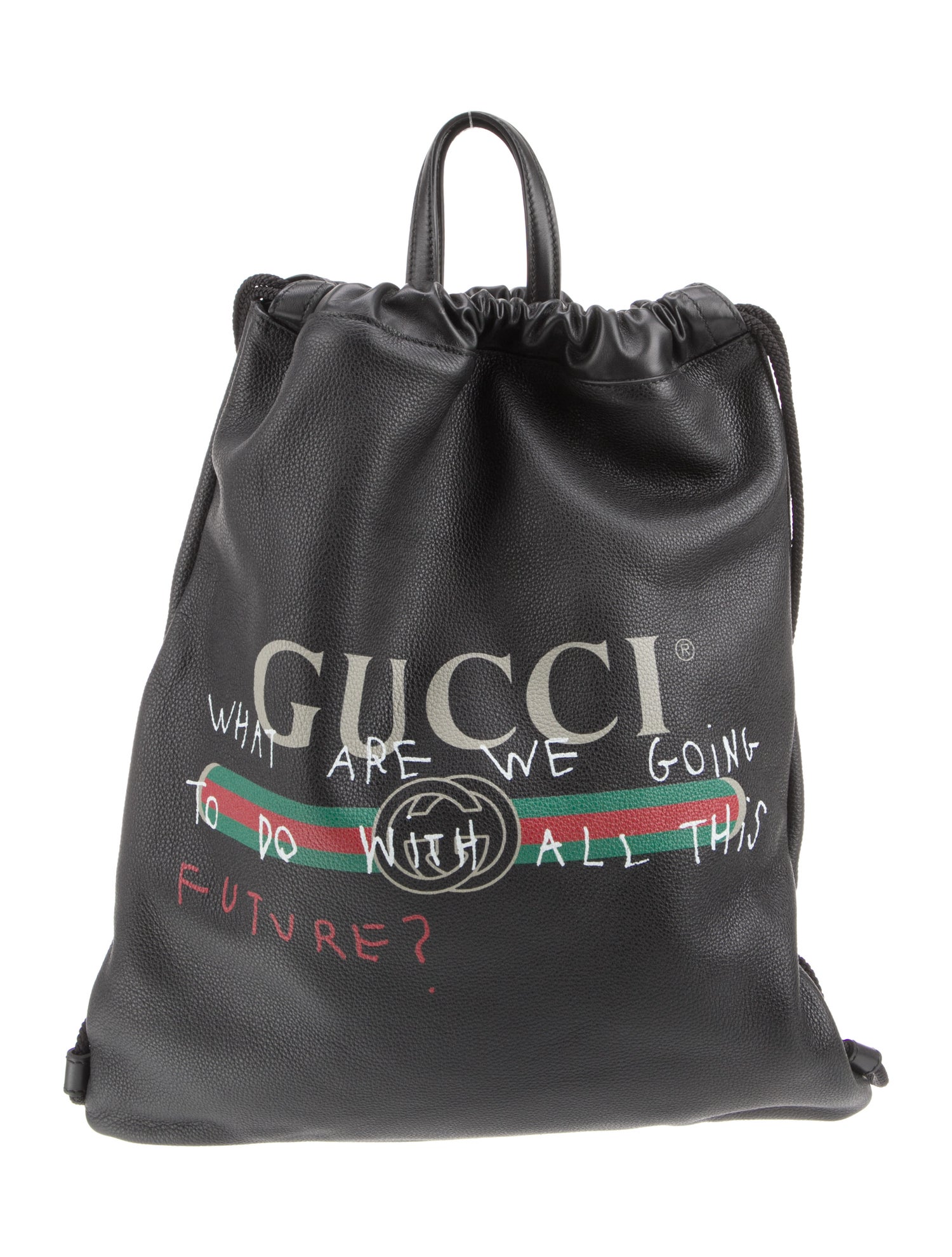 Gucci Web Logo Drawstring