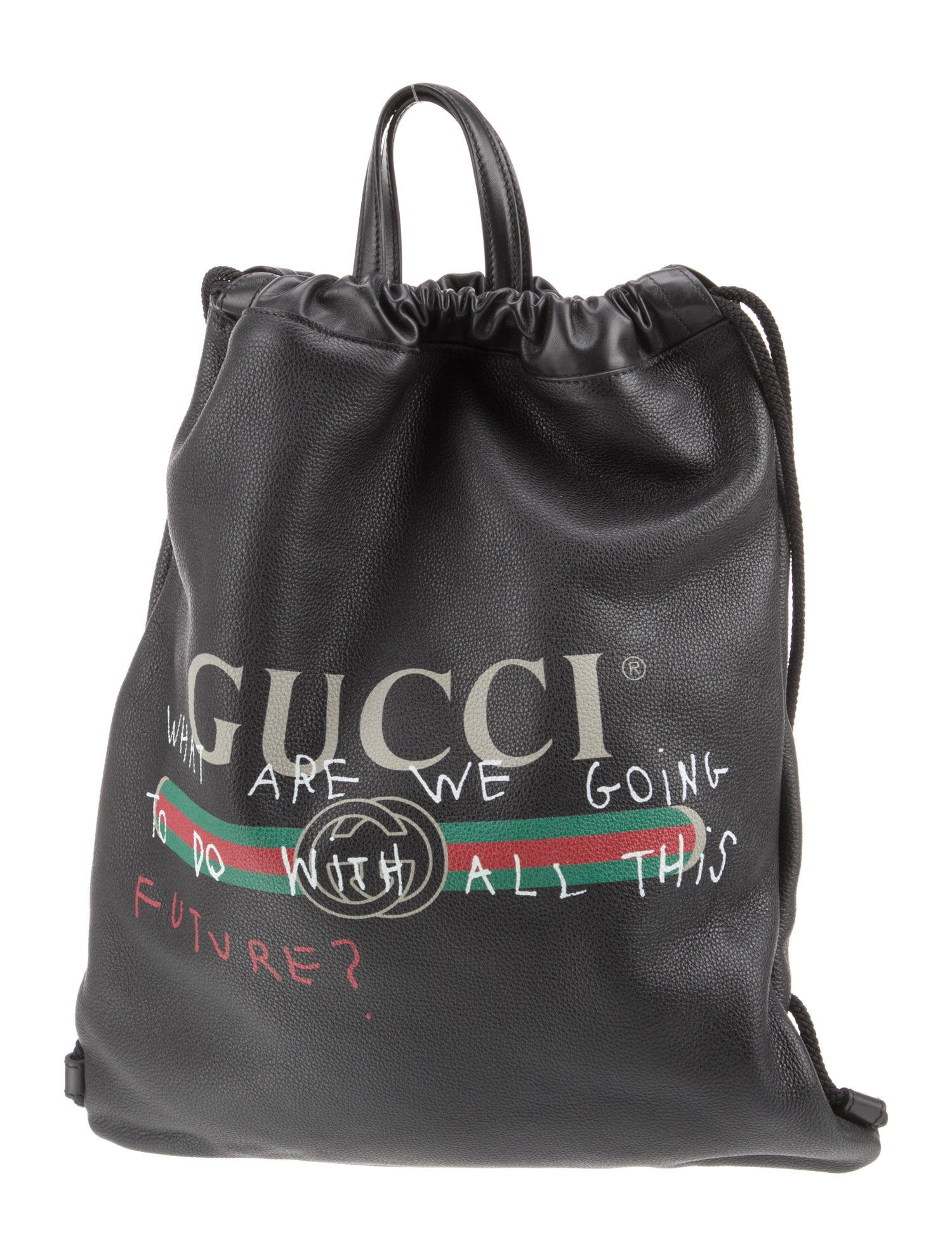 Gucci Web Logo Drawstring
