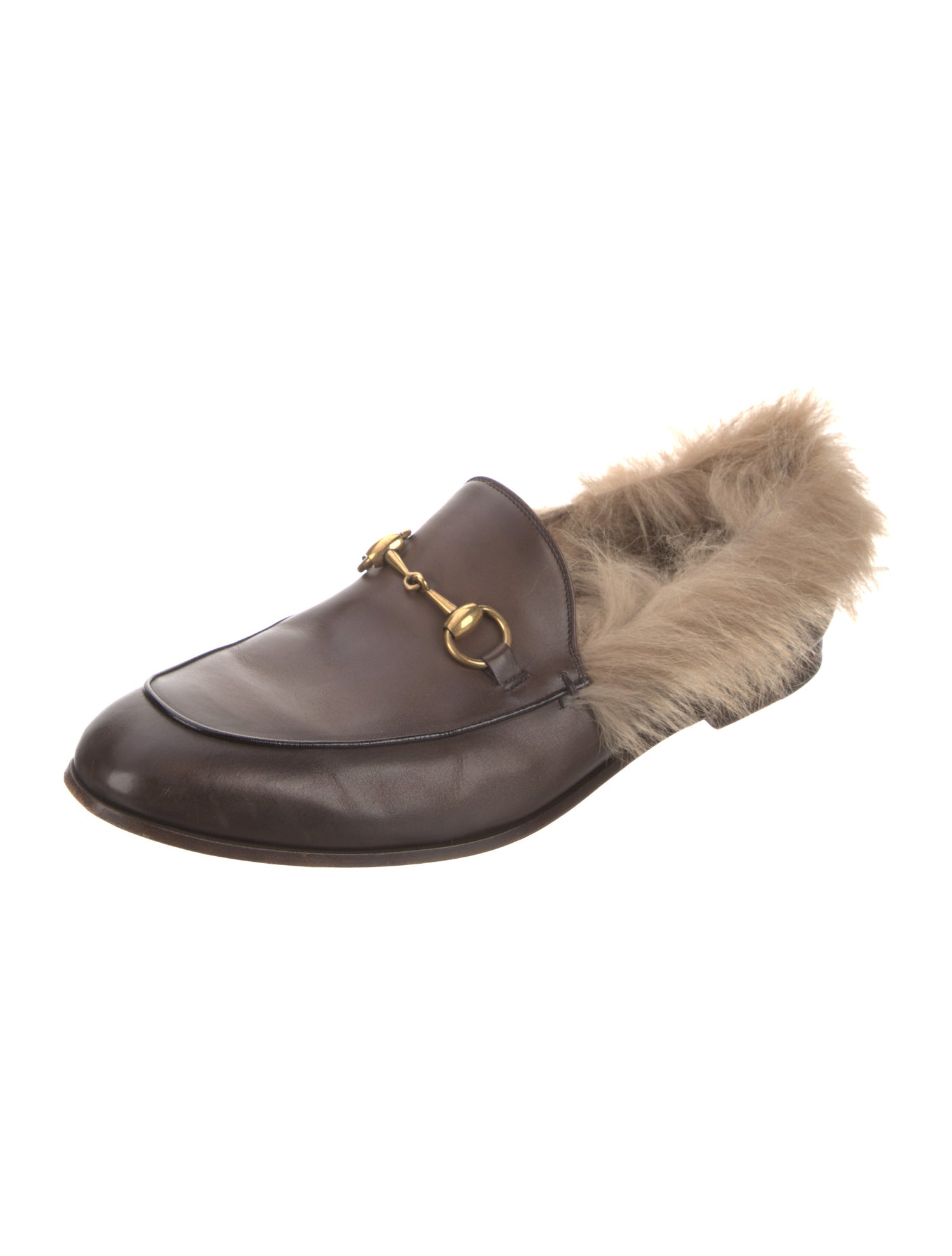 Gucci Horsebit Accent Leather Loafers