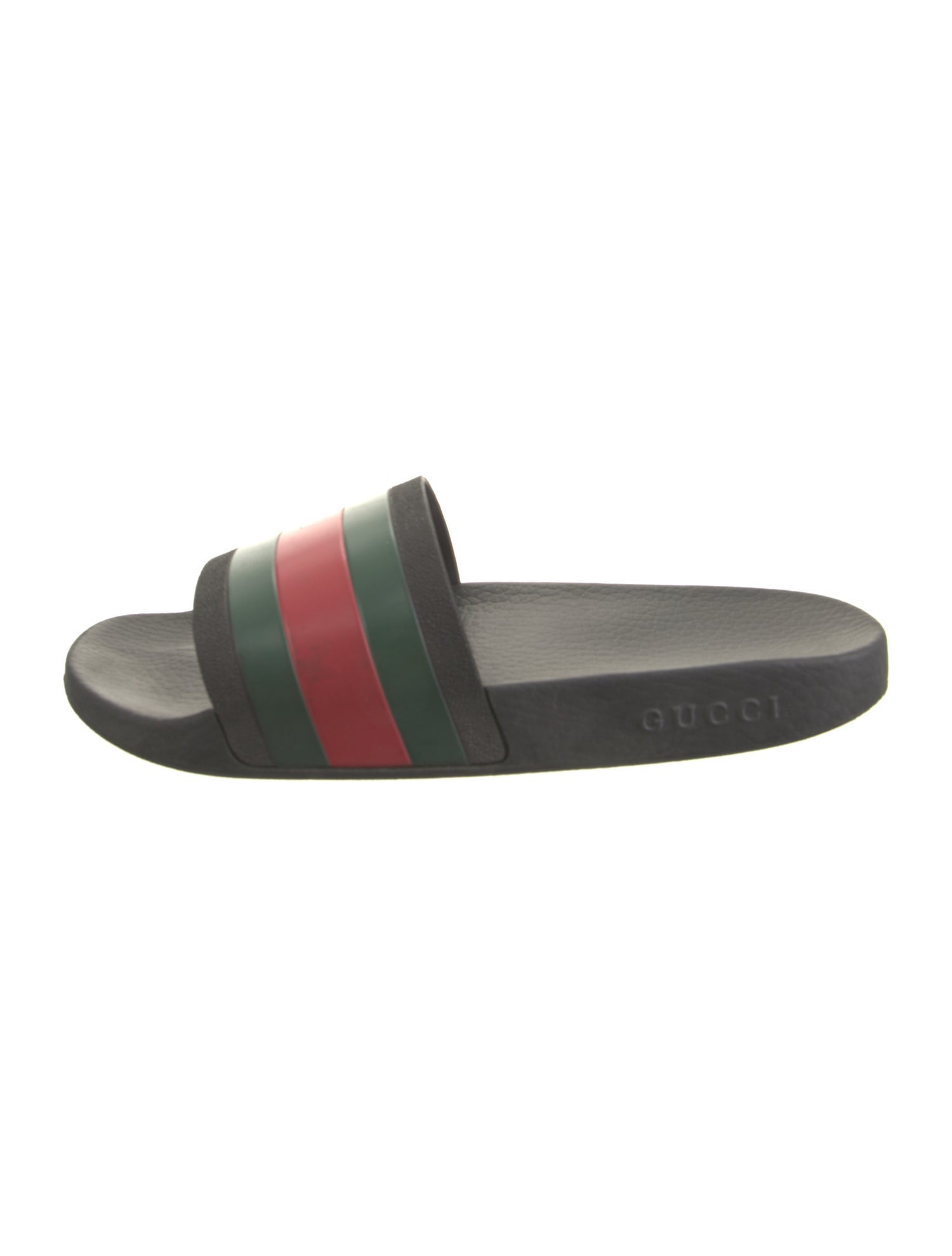 Gucci Web Accent Rubber Slides