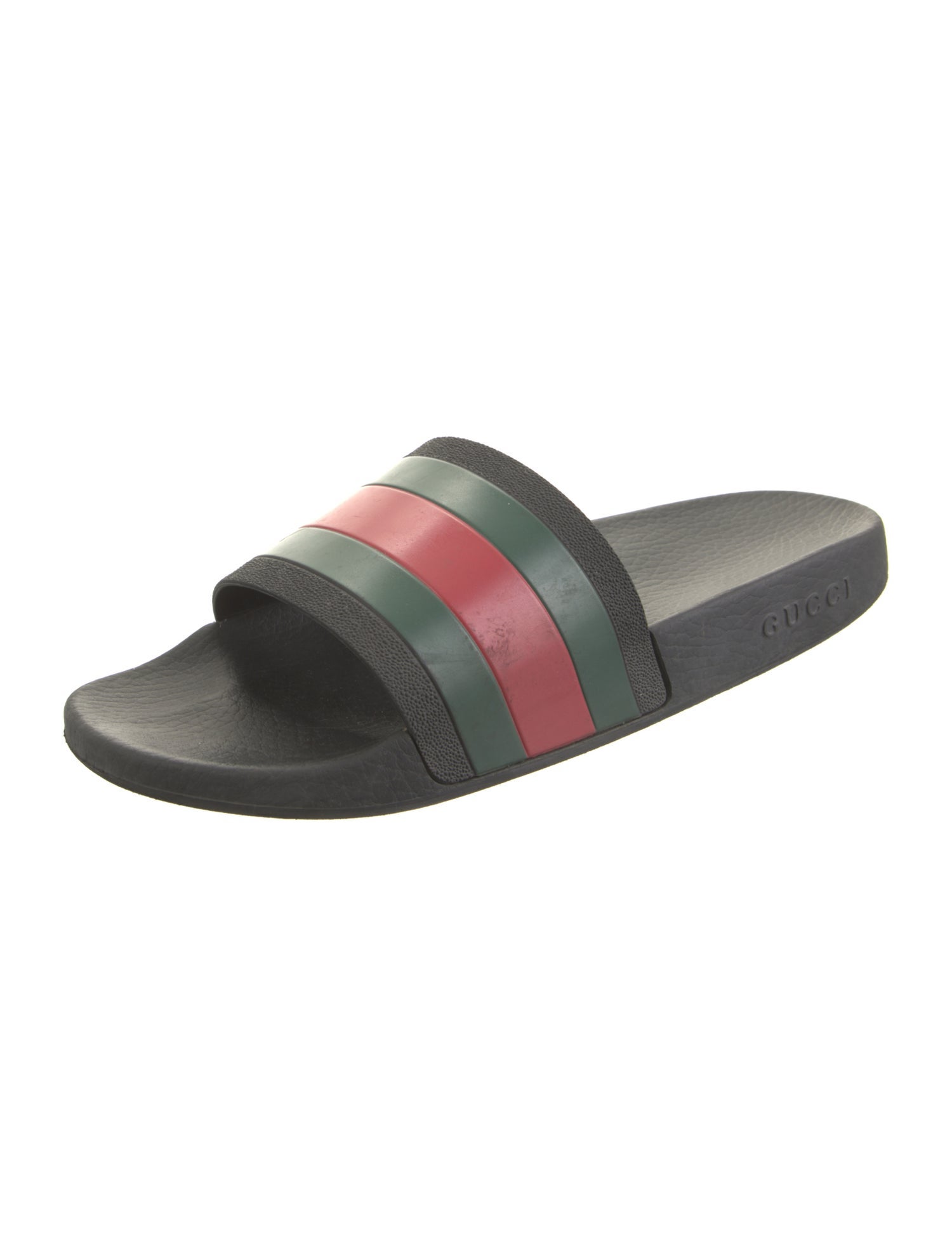 Gucci Web Accent Rubber Slides