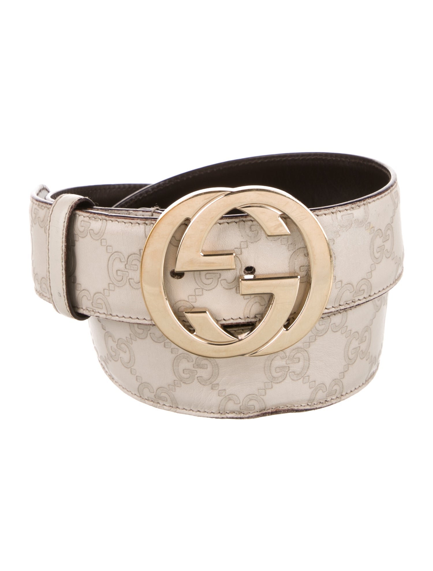 Gucci GG Logo Leather Waist Belt
