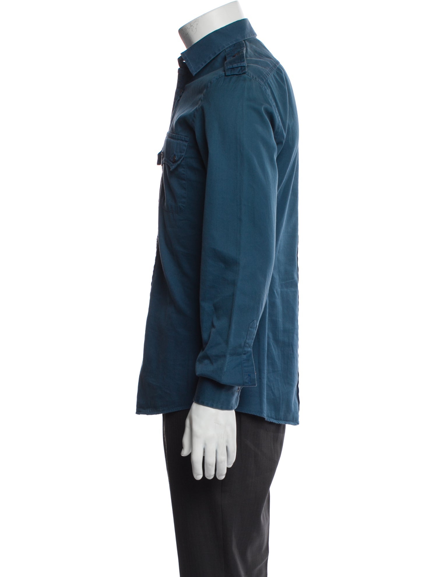 Gucci Bee Accent Long Sleeve Western Shirt