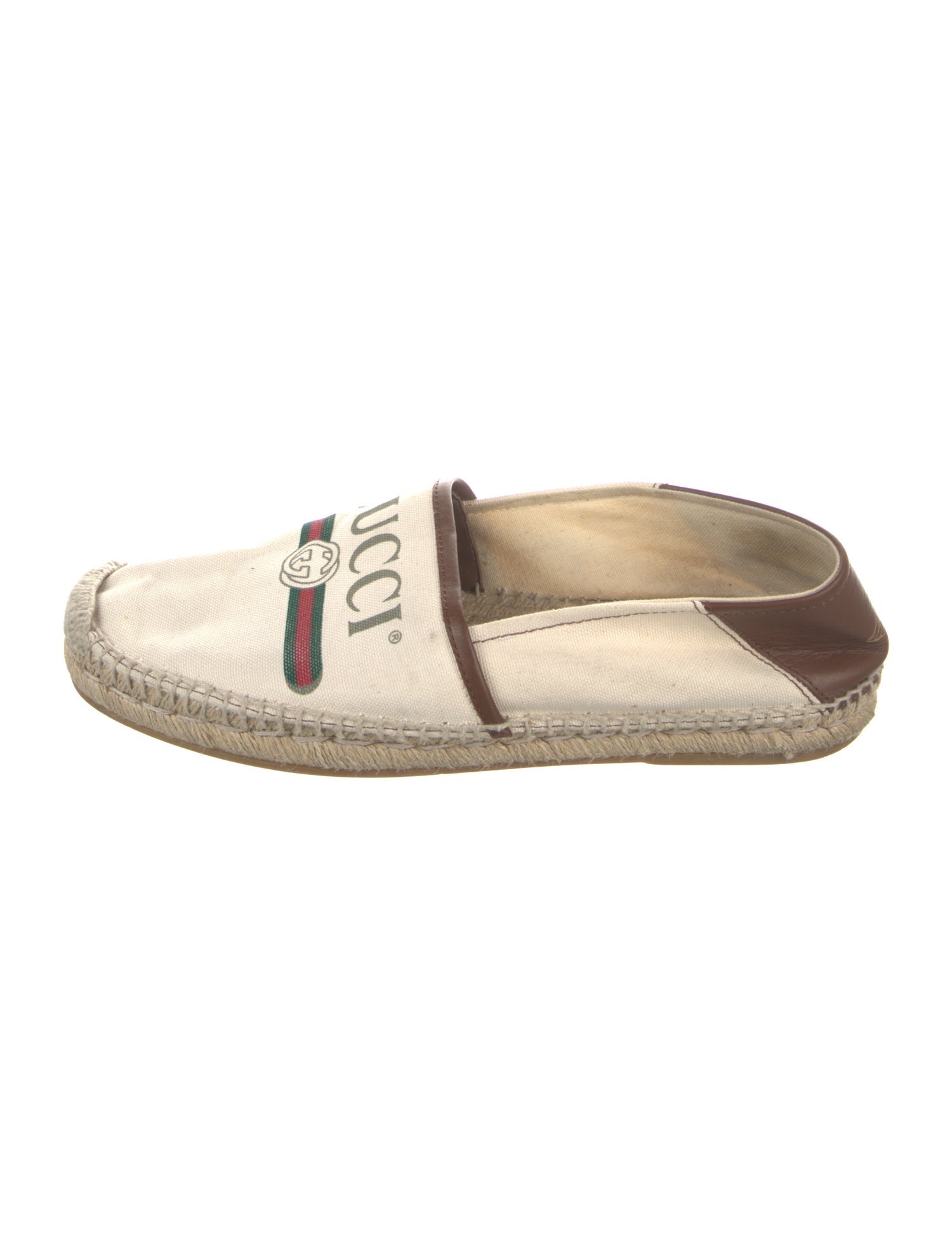 Gucci Web Accent Canvas Espadrilles