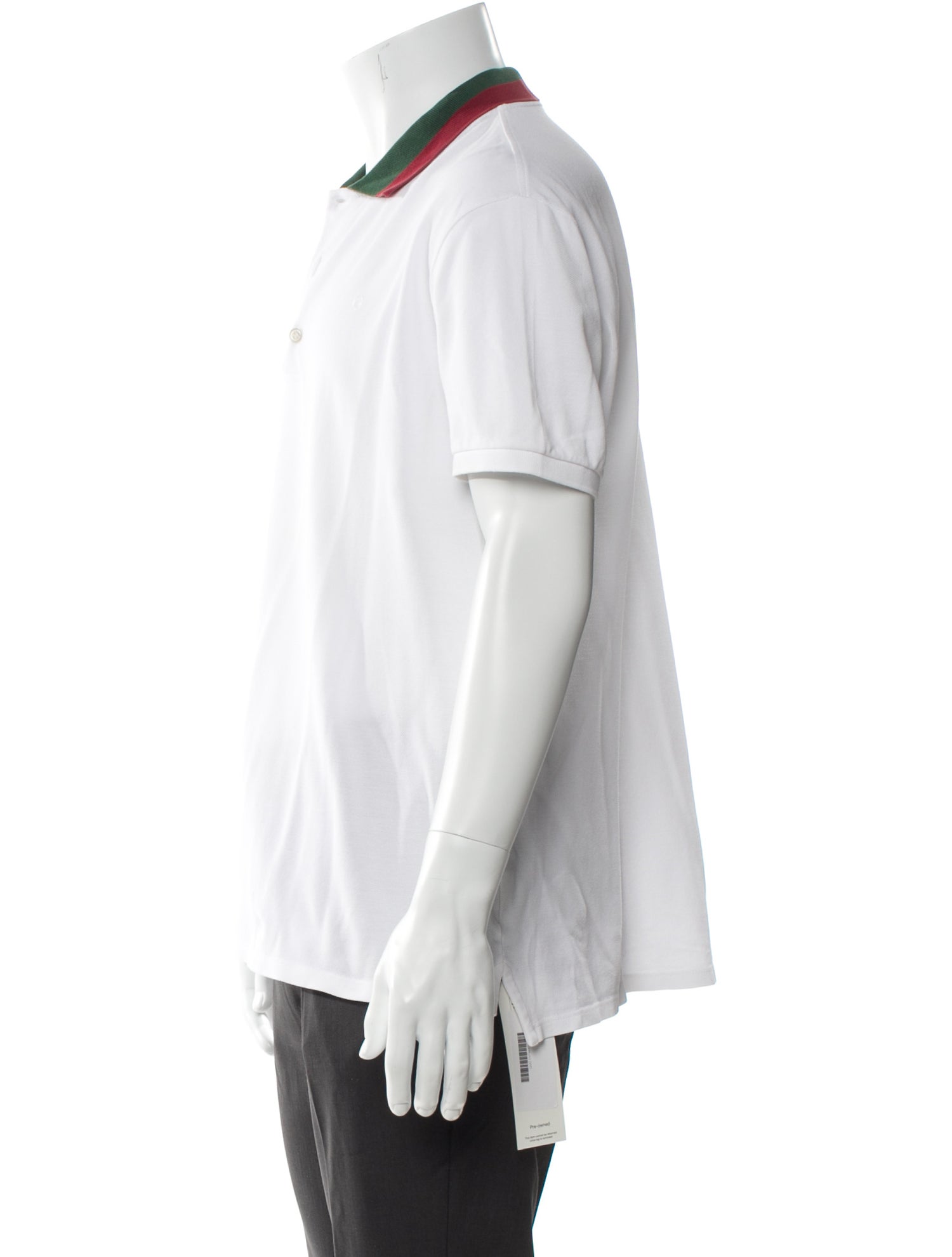 Gucci Web Accent Collar Polo Shirt