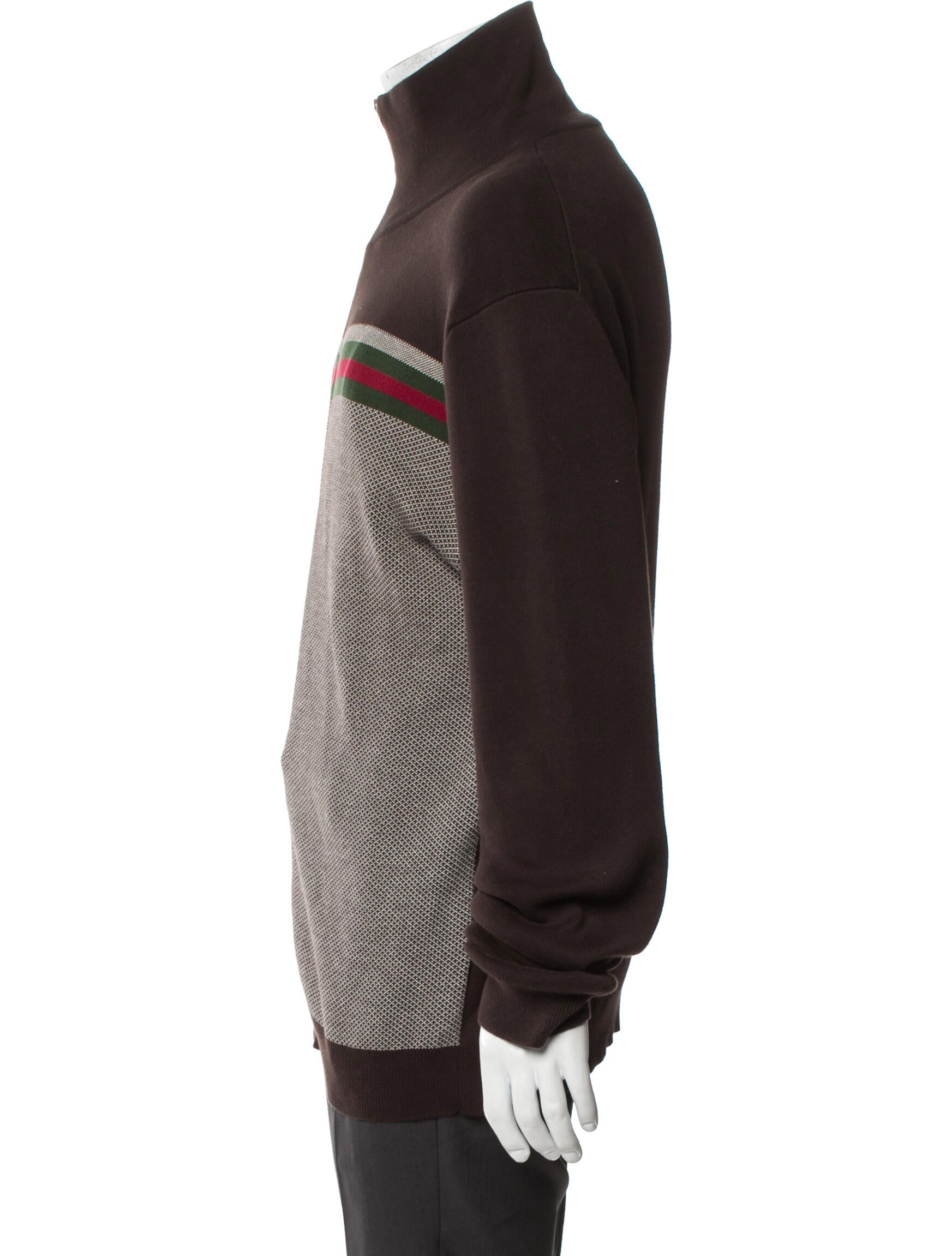 Gucci Late 2000's - Early 2010's Web Accent Cardigan