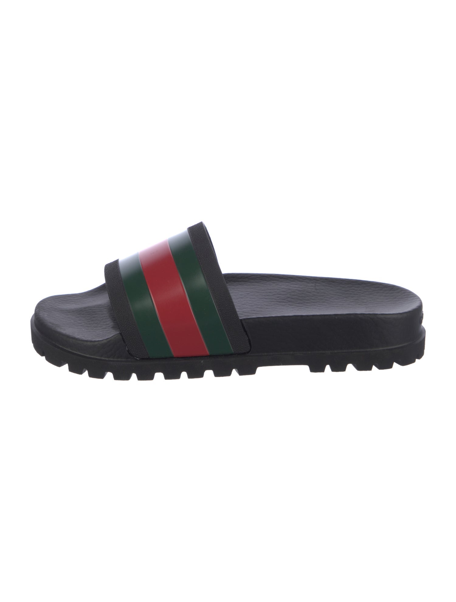 Gucci Web Accent Rubber Slides