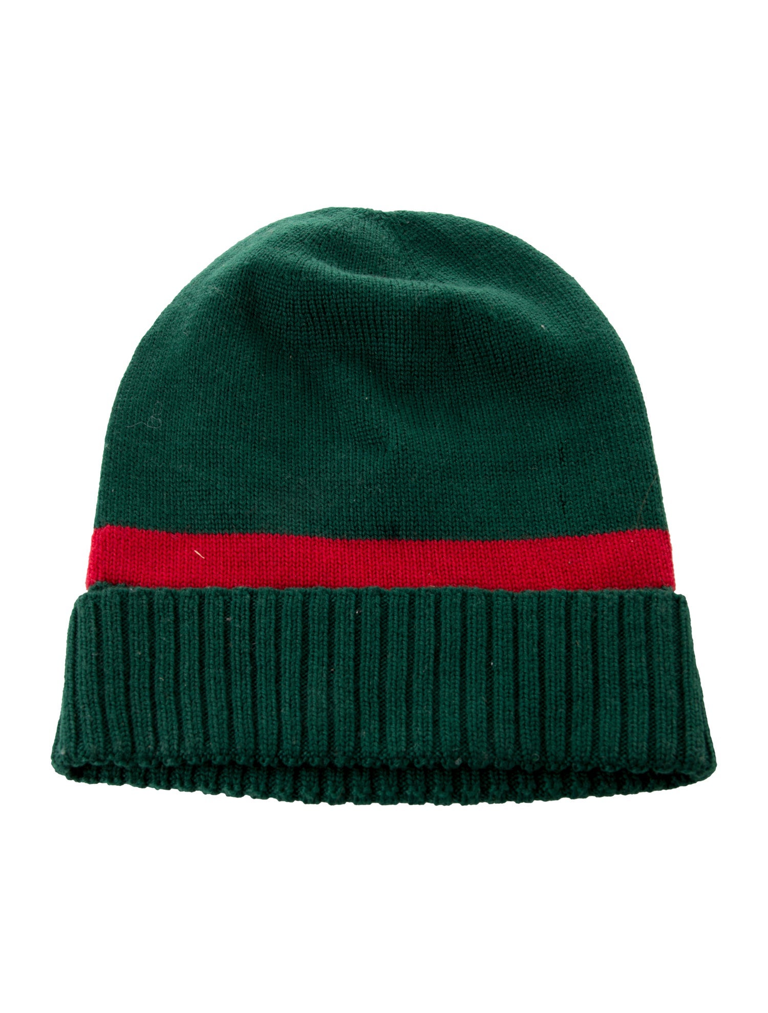 Gucci Web Accented Wool Knit Beanie
