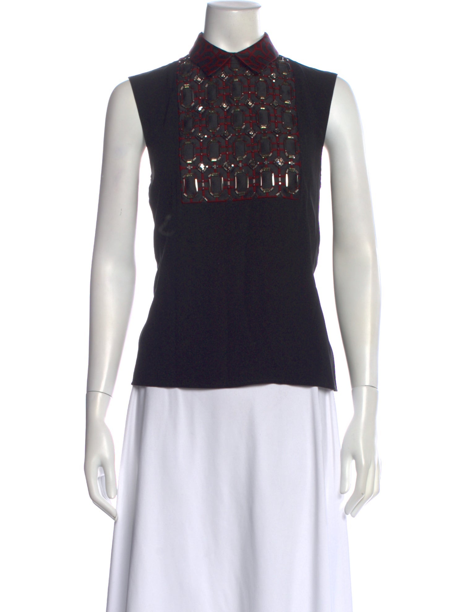 Gucci Patterned Sleeveless Top