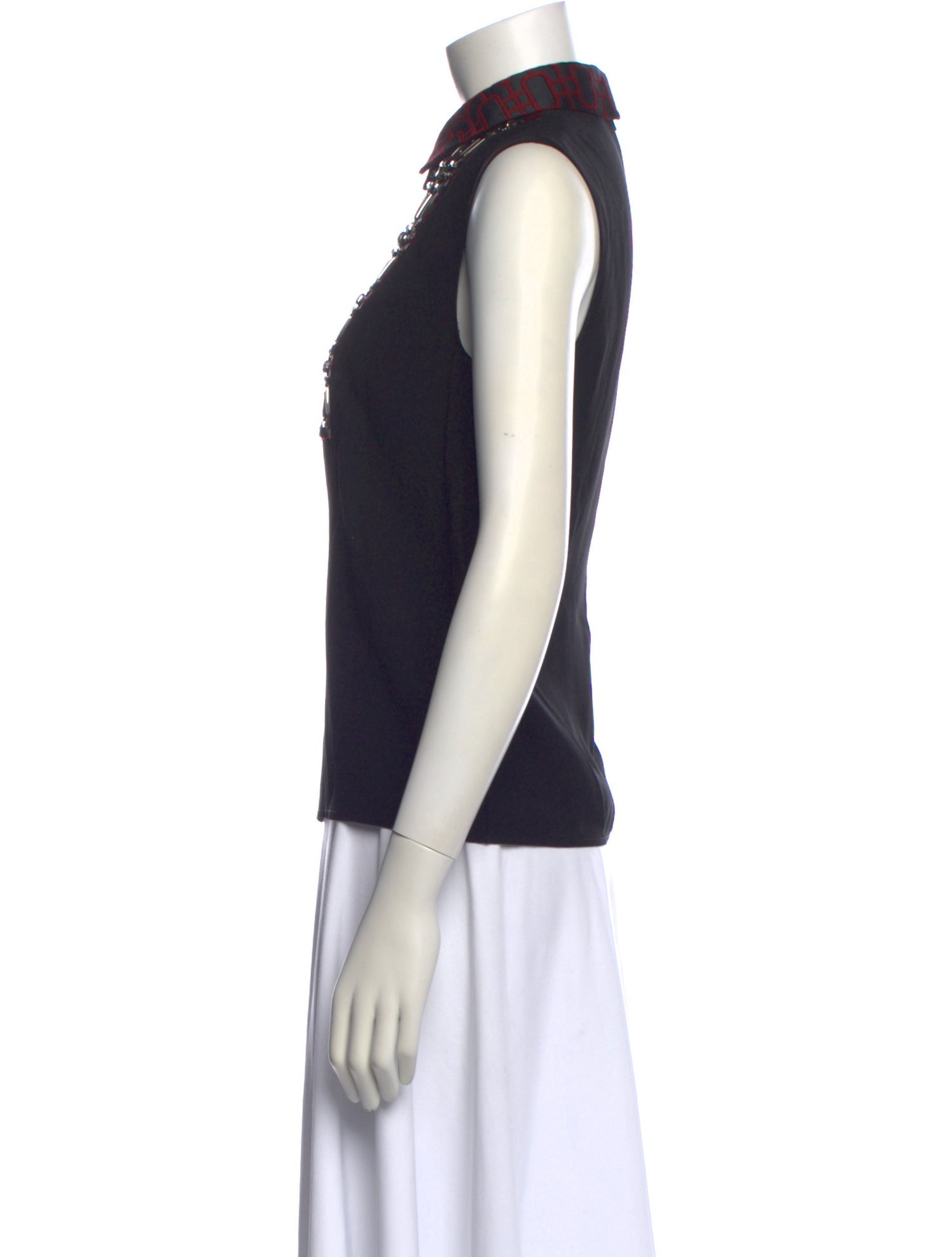 Gucci Patterned Sleeveless Top