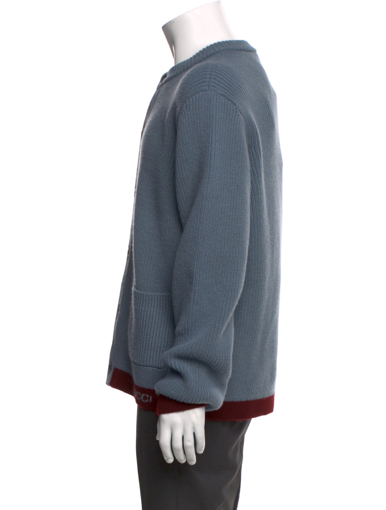 Gucci Wool Colorblock Pattern Cardigan w/ Tags