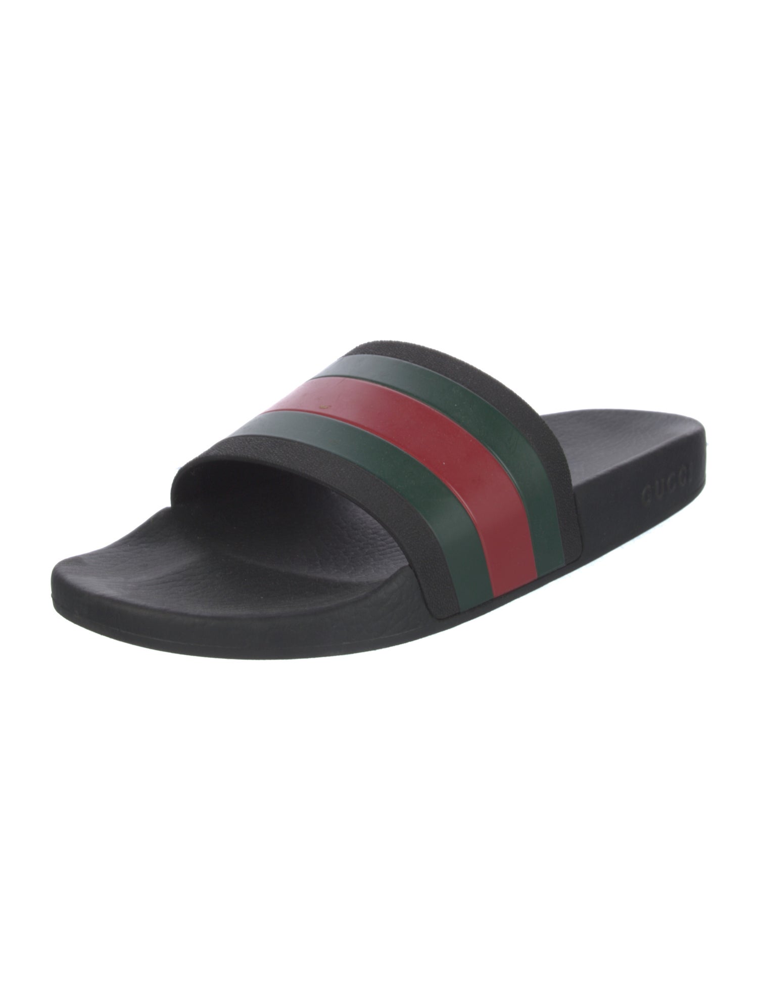 Gucci Web Accent Rubber Slides