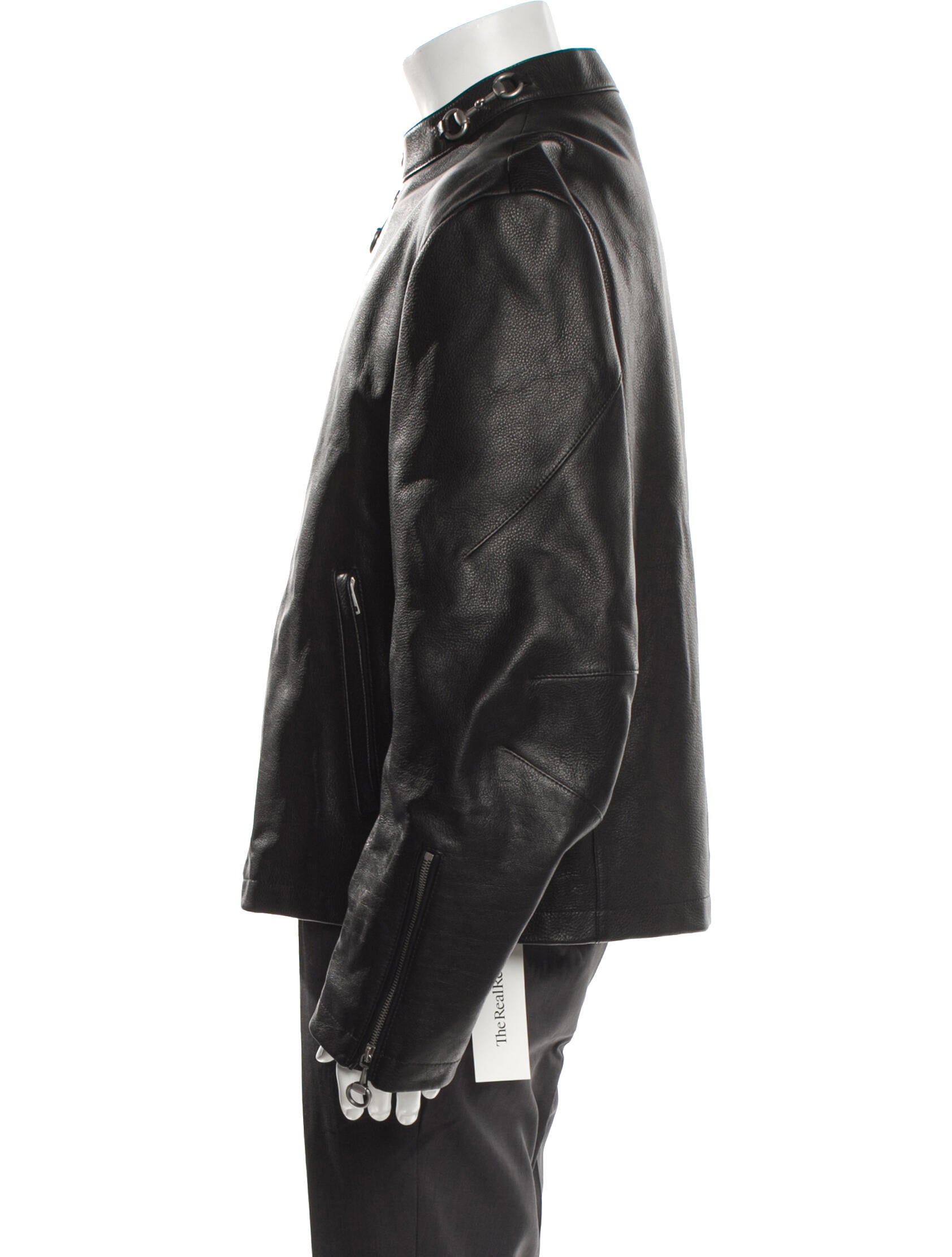 Gucci 2026 Web Accent Moto Jacket w/ Tags