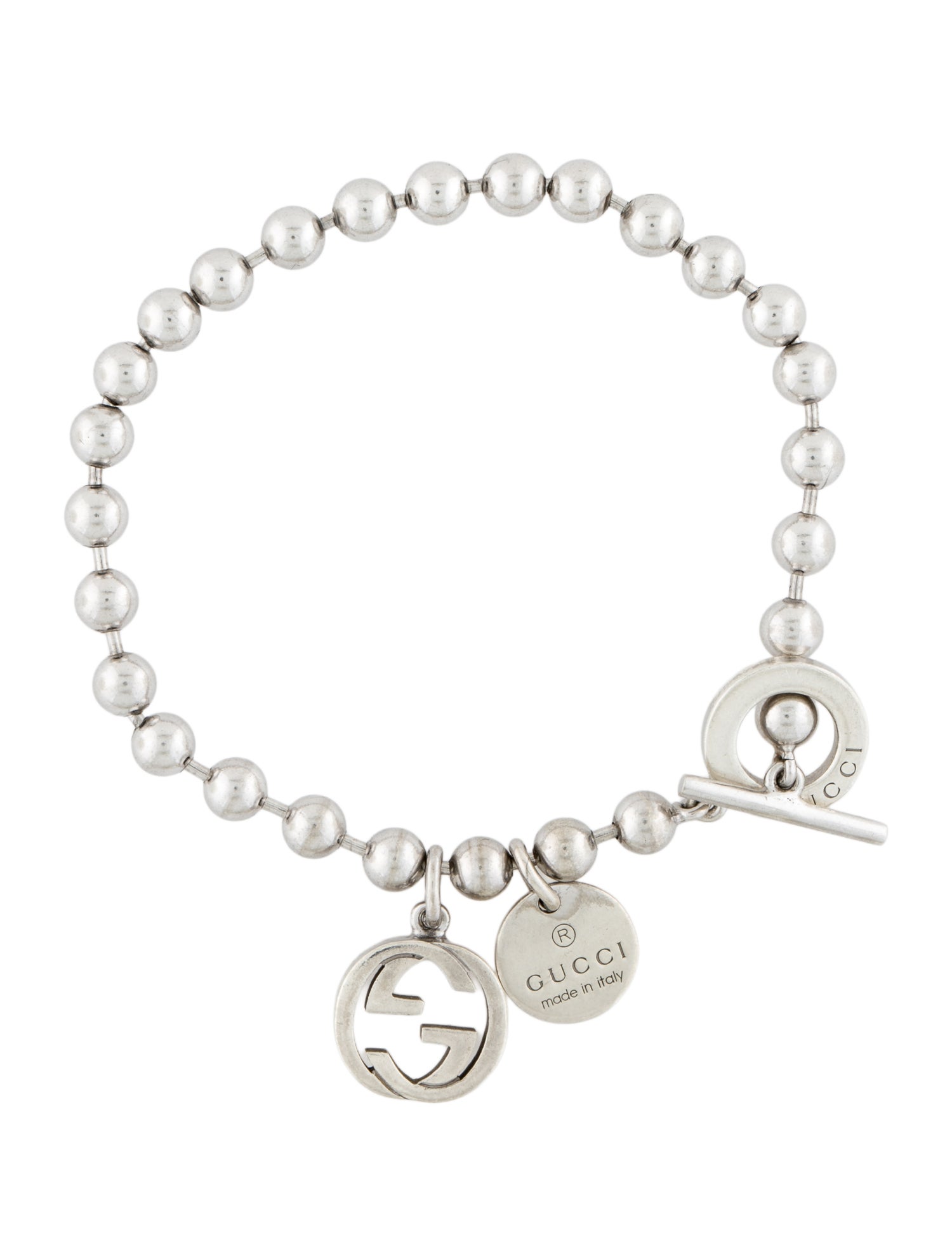 Gucci Boule Chain & Charms Toggle Bracelet