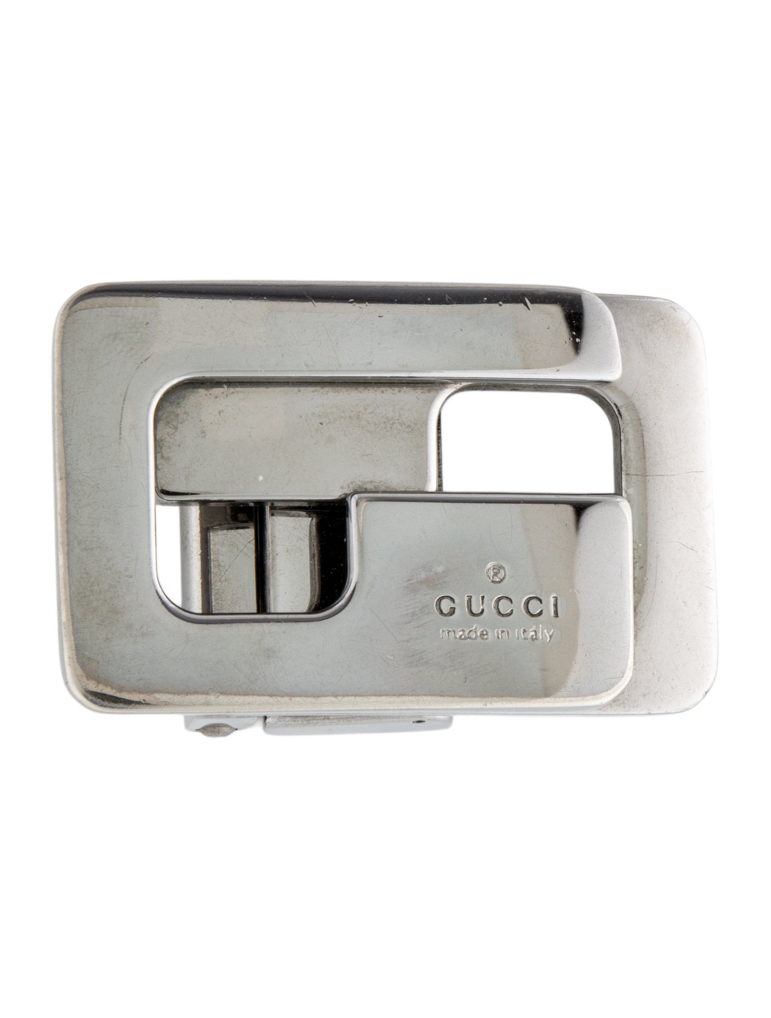 Gucci Silver Metal Buckle