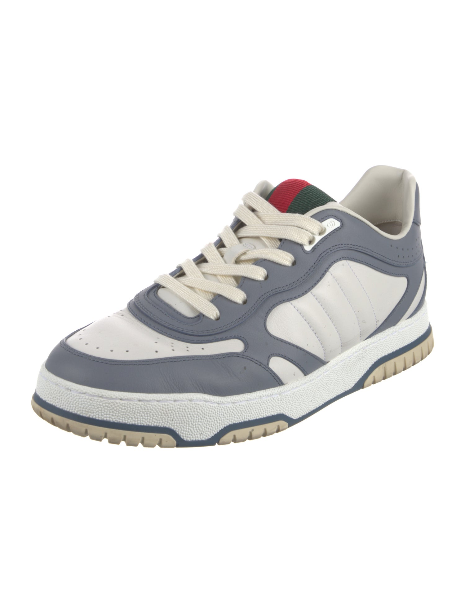 Gucci Web Accent Leather Sneakers