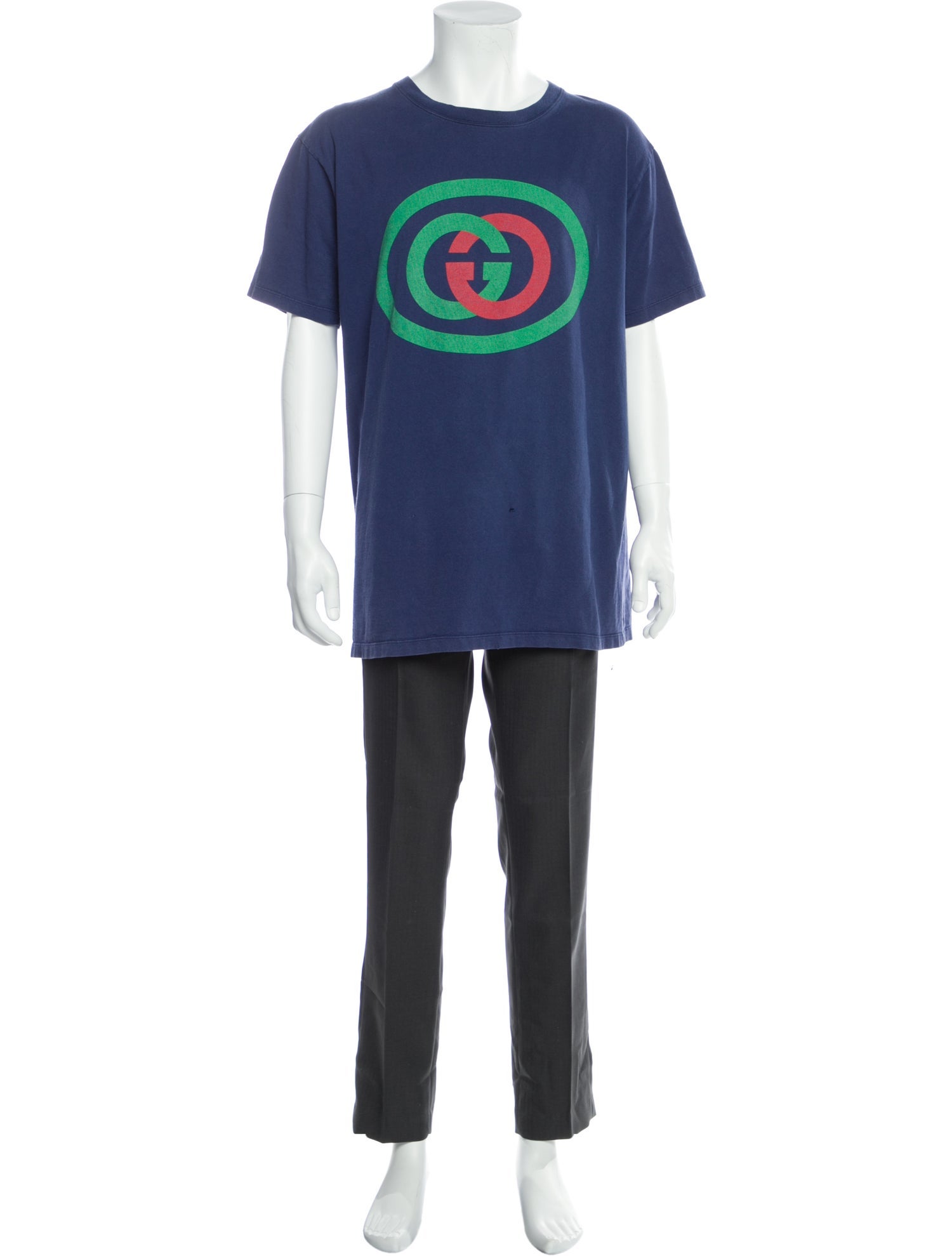 Gucci Interlocking G Logo Crew Neck T-Shirt