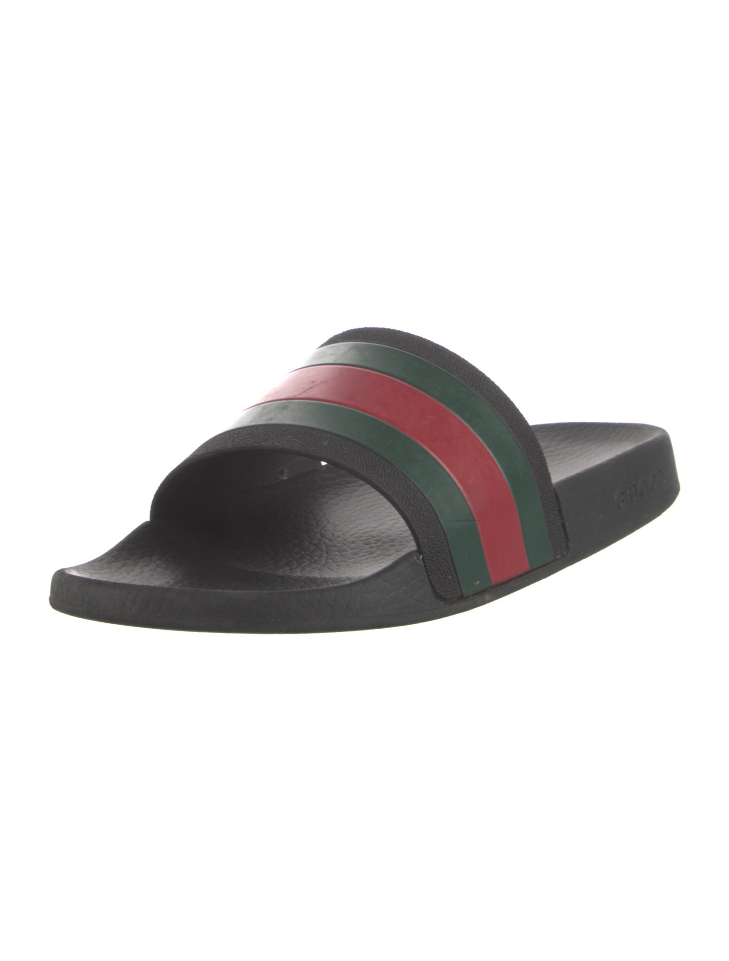 Gucci Web Accent Rubber Slides