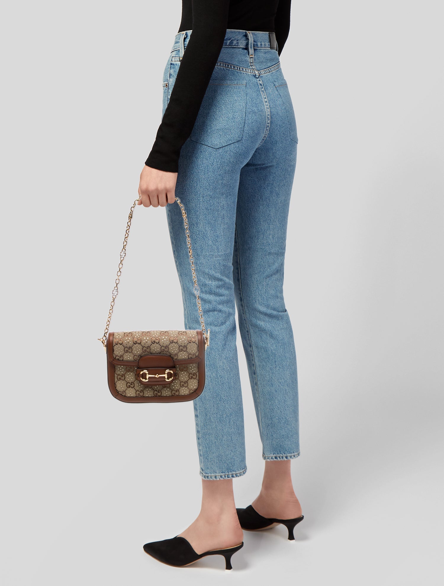 Gucci GG Canvas Horsebit 1955 Mini