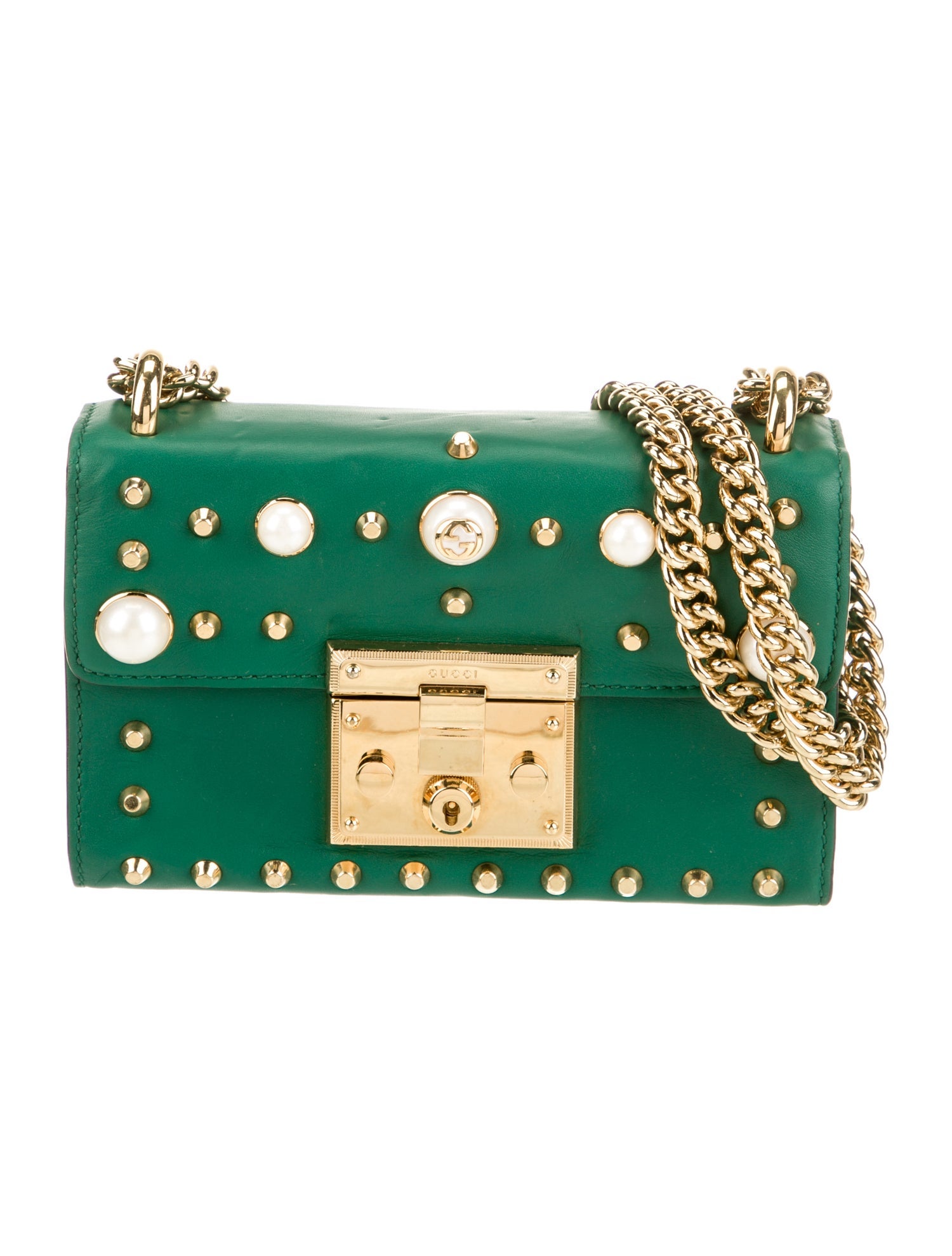 Gucci Faux Pearl Padlock Small