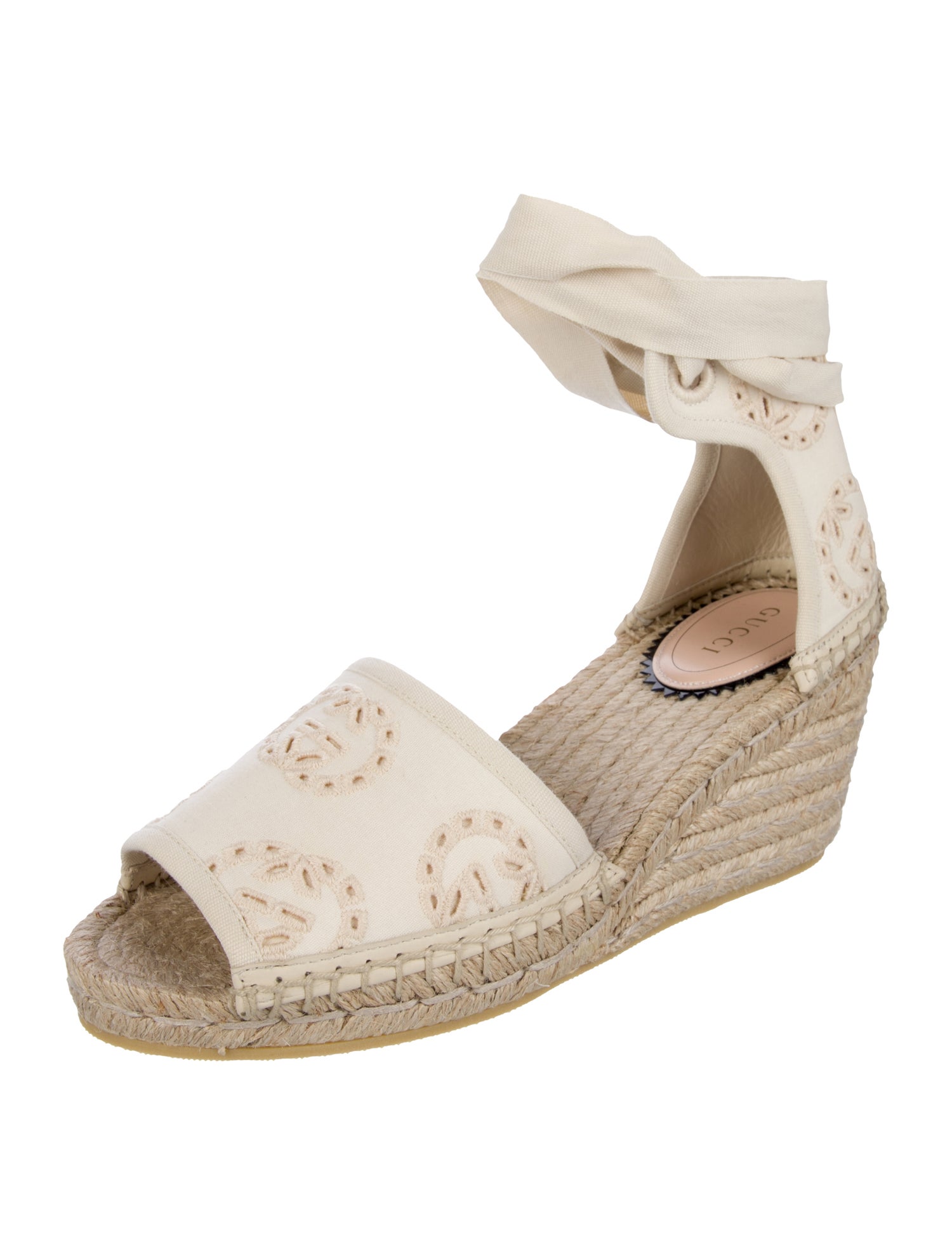 Gucci Interlocking G Logo Canvas Espadrilles