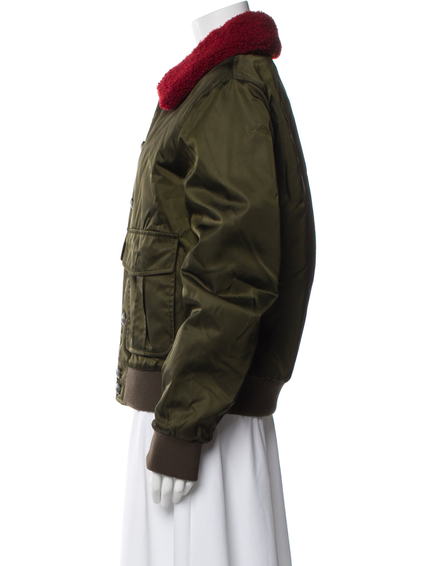 Gucci Colorblock Pattern Bomber Jacket