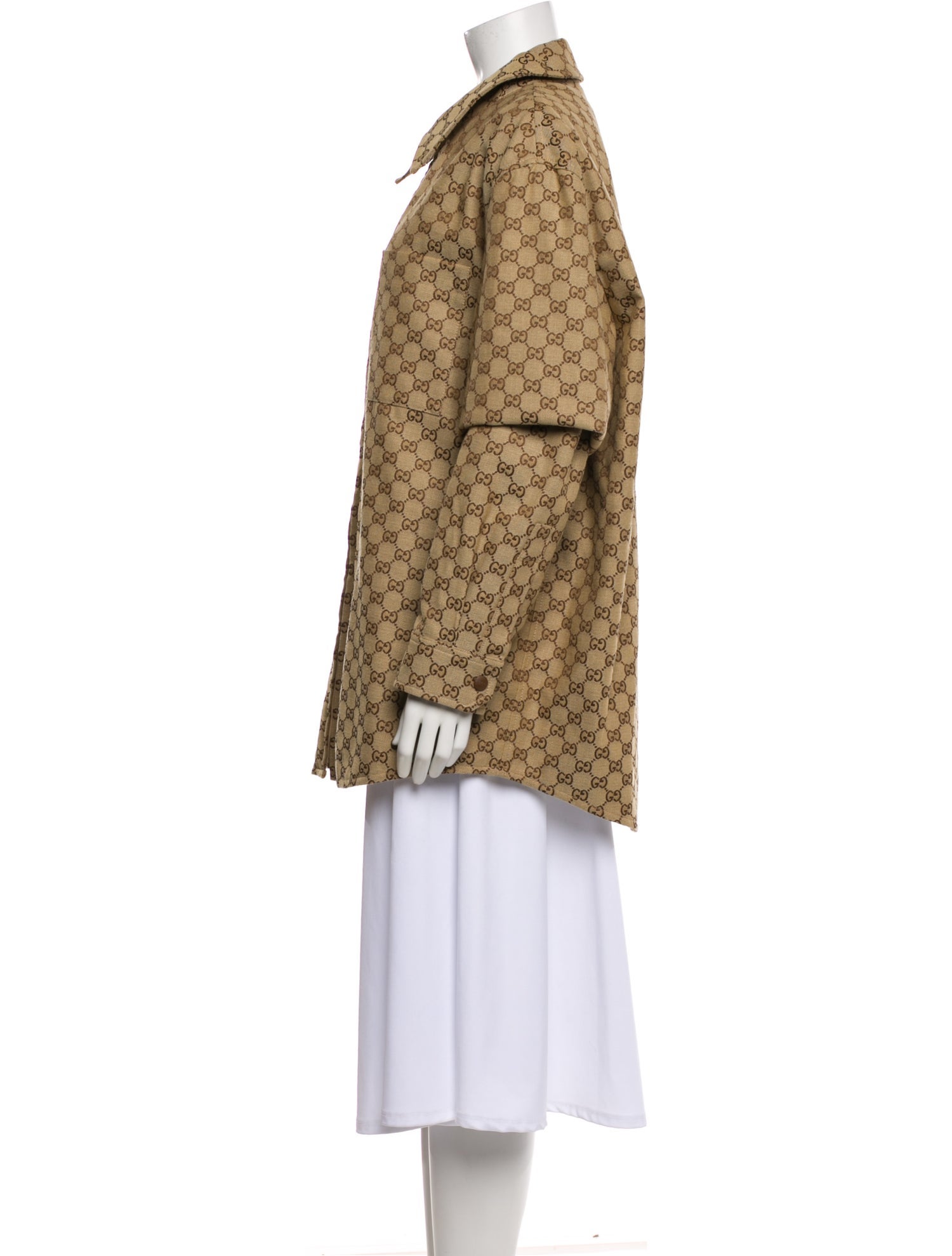 Gucci 2025 GG Canvas Trench Coat