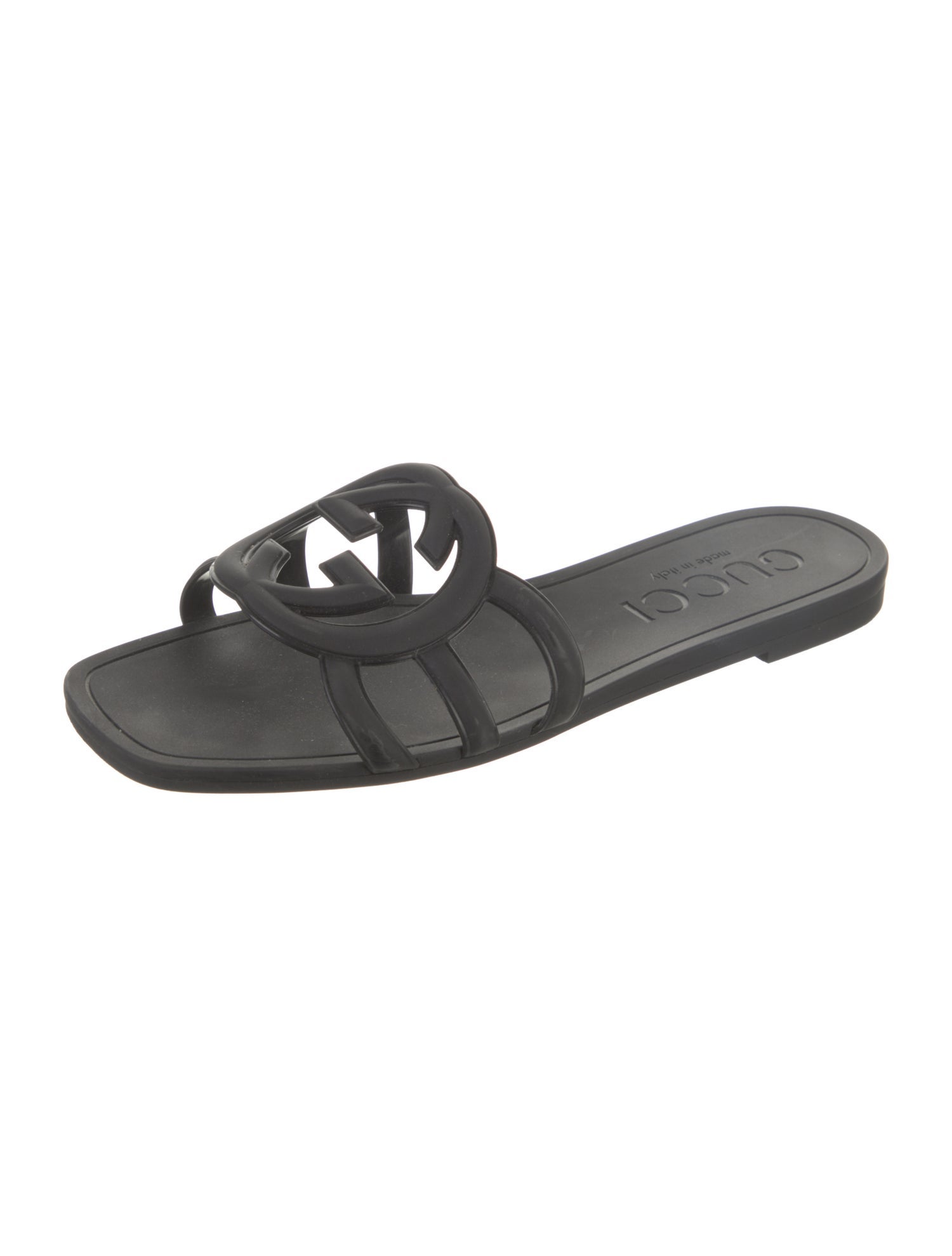 Gucci Women's Interlocking G Slide Sandal Interlocking G Logo Slides
