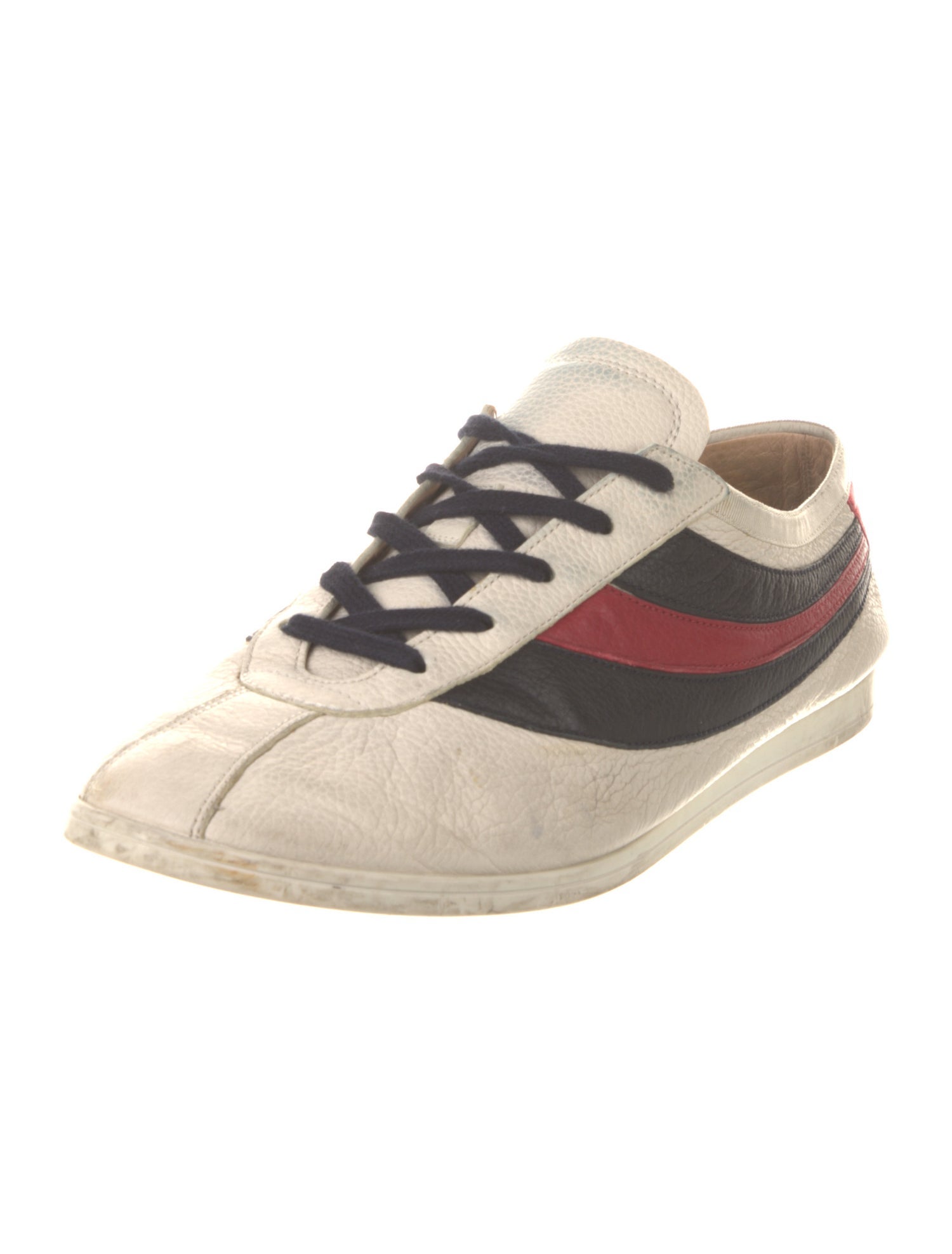 Gucci Sylvie Web Accent Leather Sneakers
