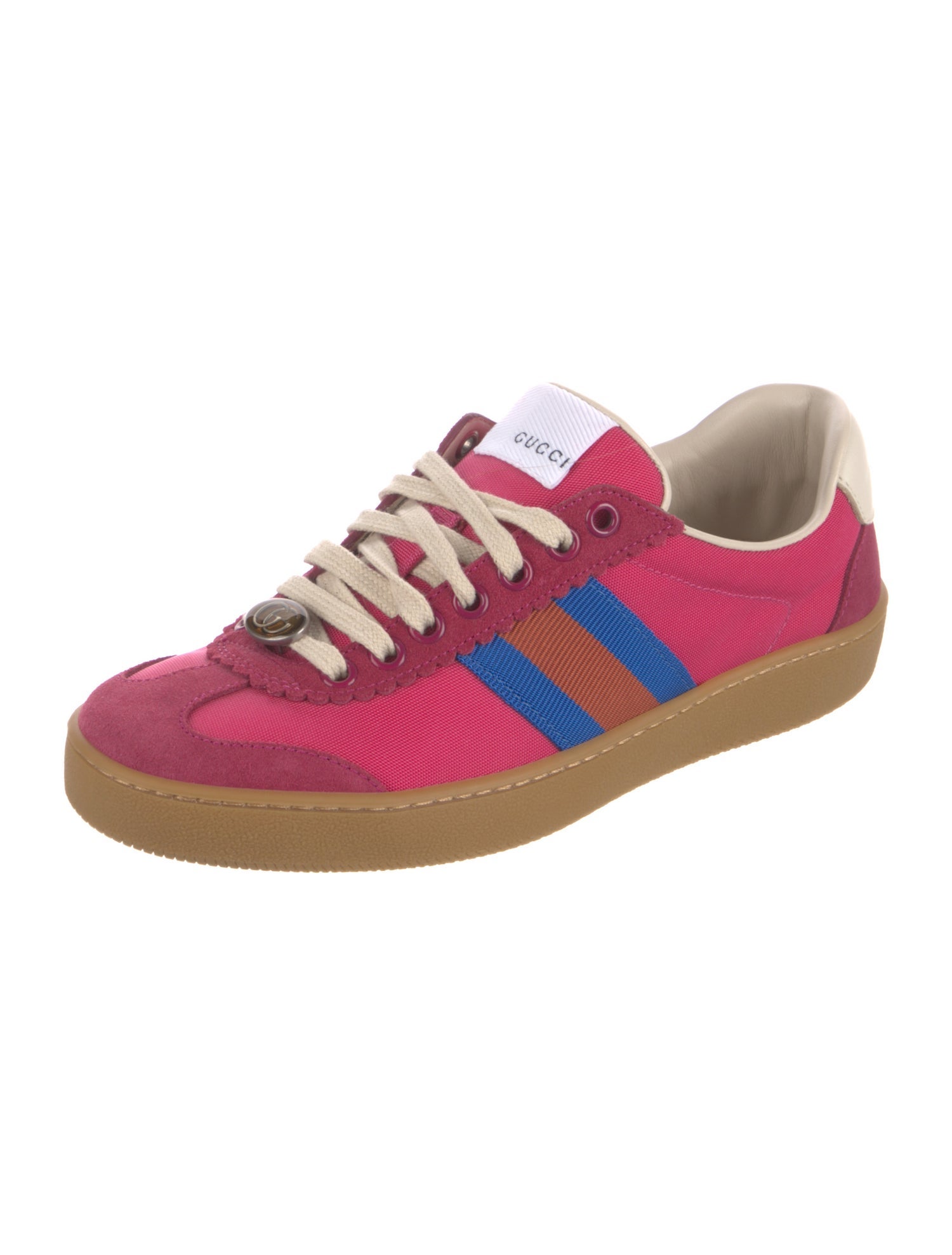 Gucci Web Accent Canvas Sneakers