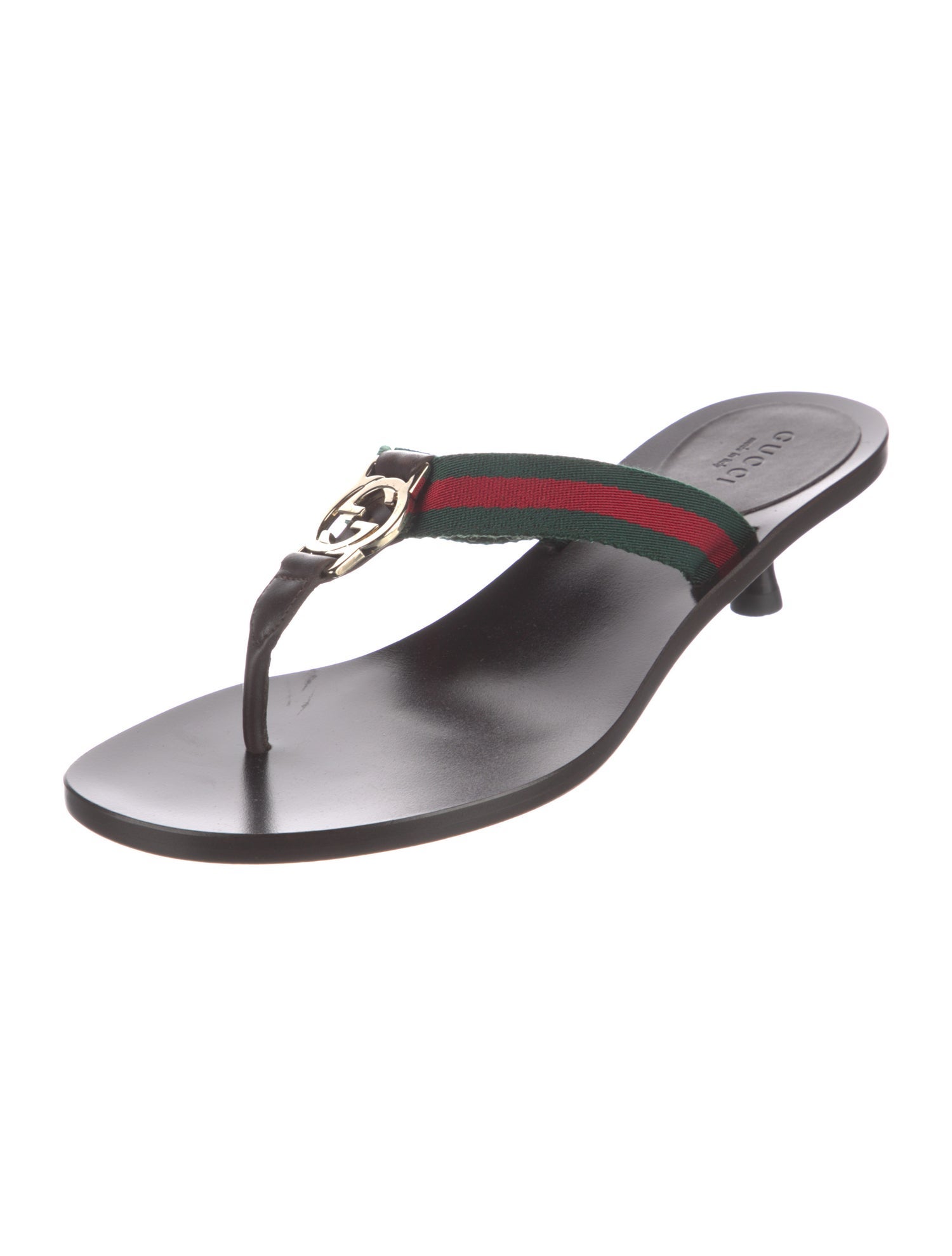 Gucci Web Accent Slides w/ Tags