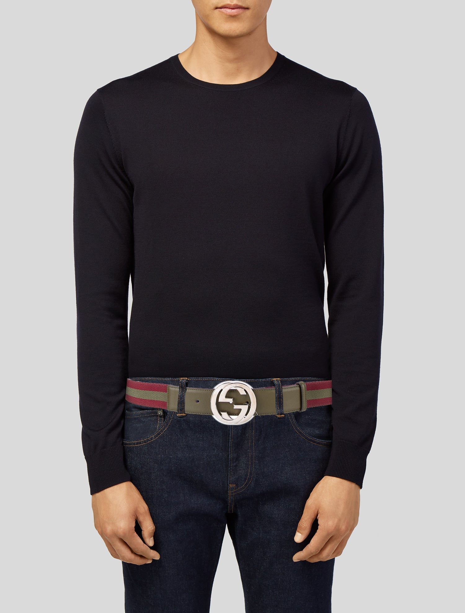 Gucci Web Accent Belt Kit