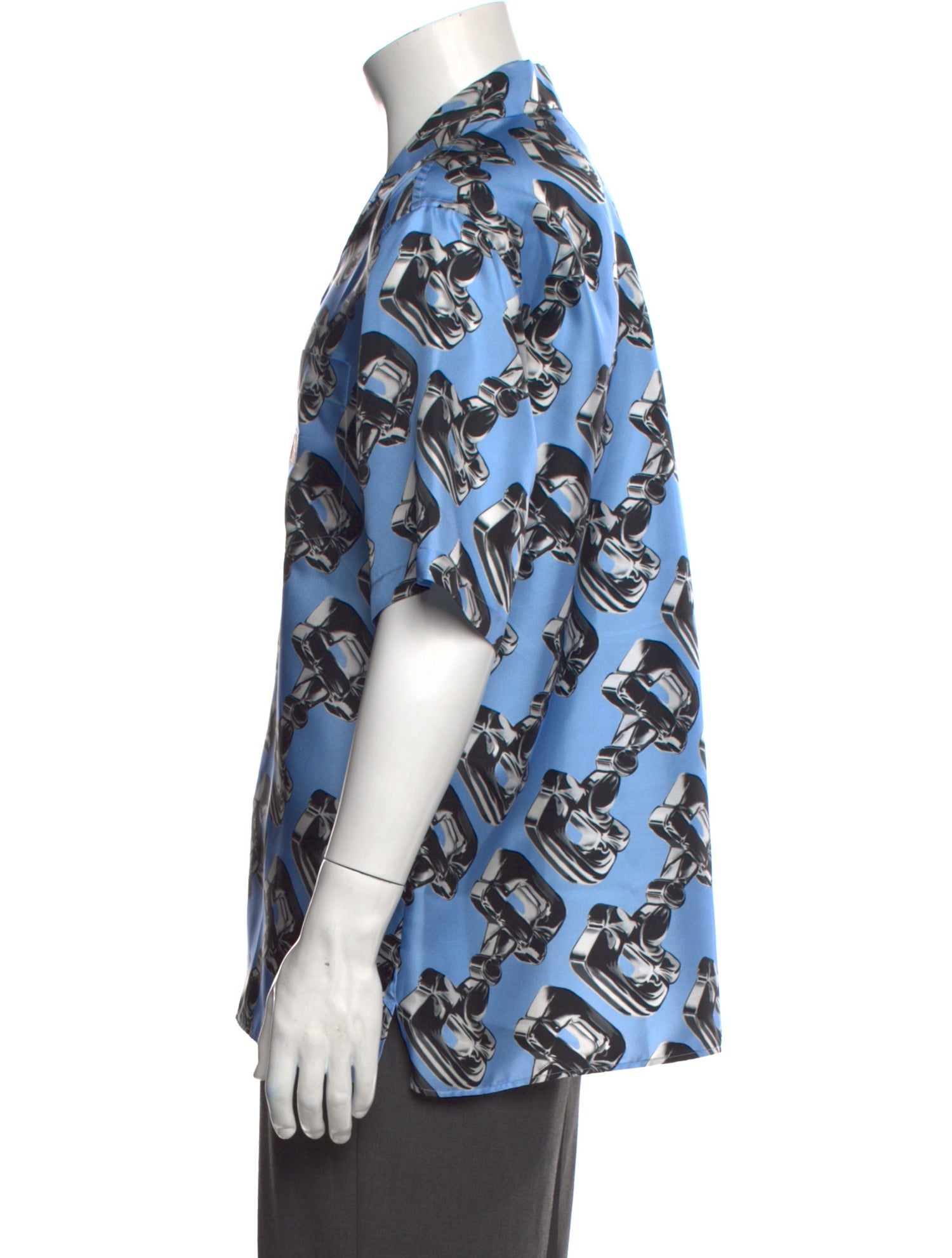 Gucci Horsebit Accent Silk Shirt