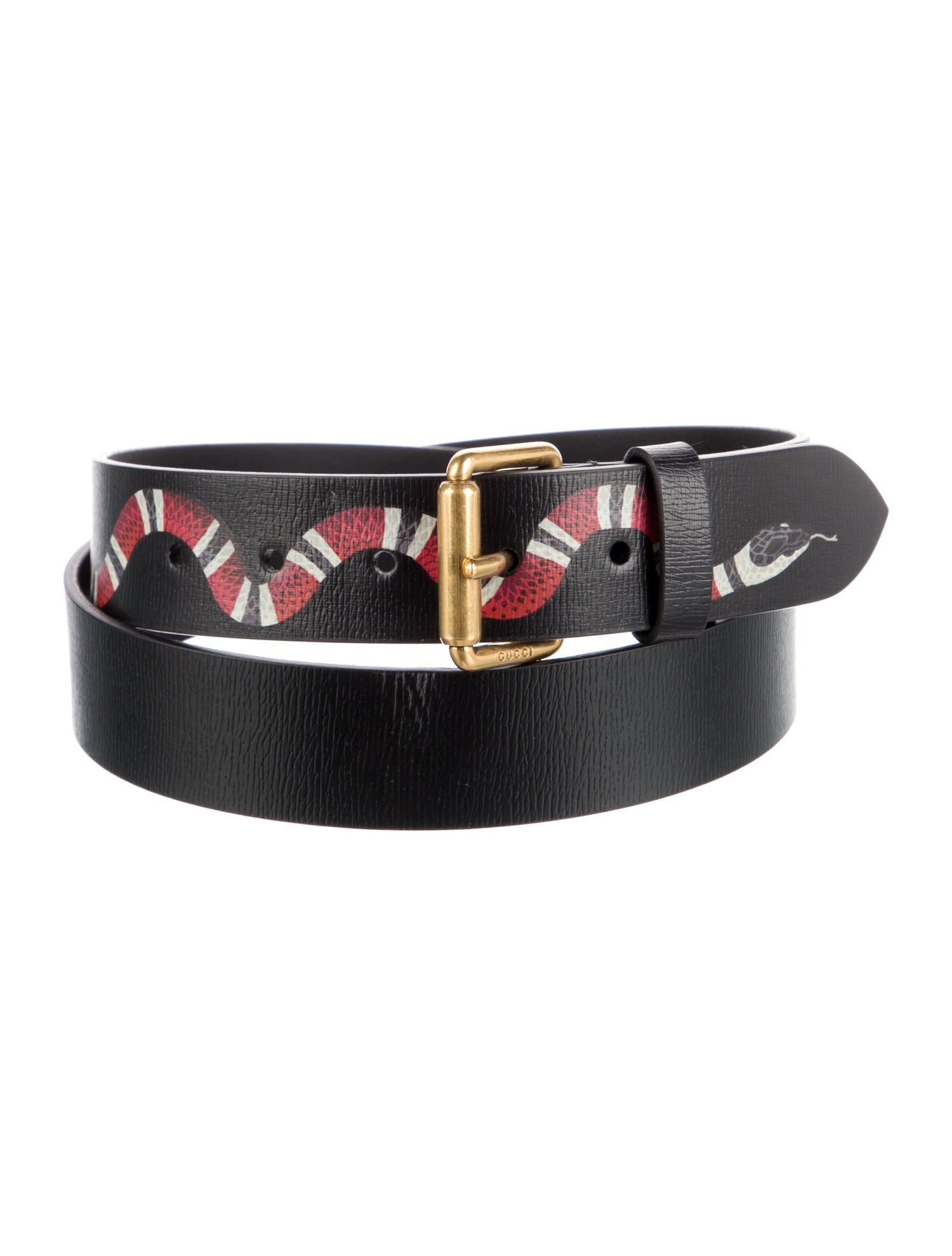 Gucci Kingsnake Leather Belt