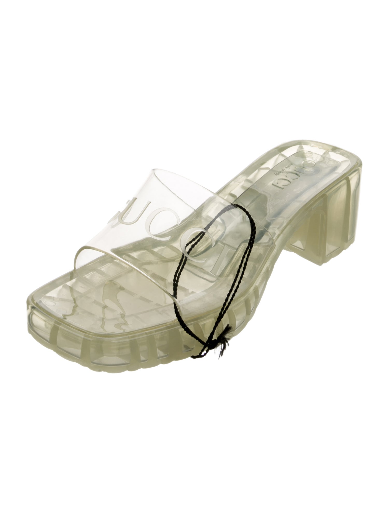 Gucci Rubber Graphic Print Slides